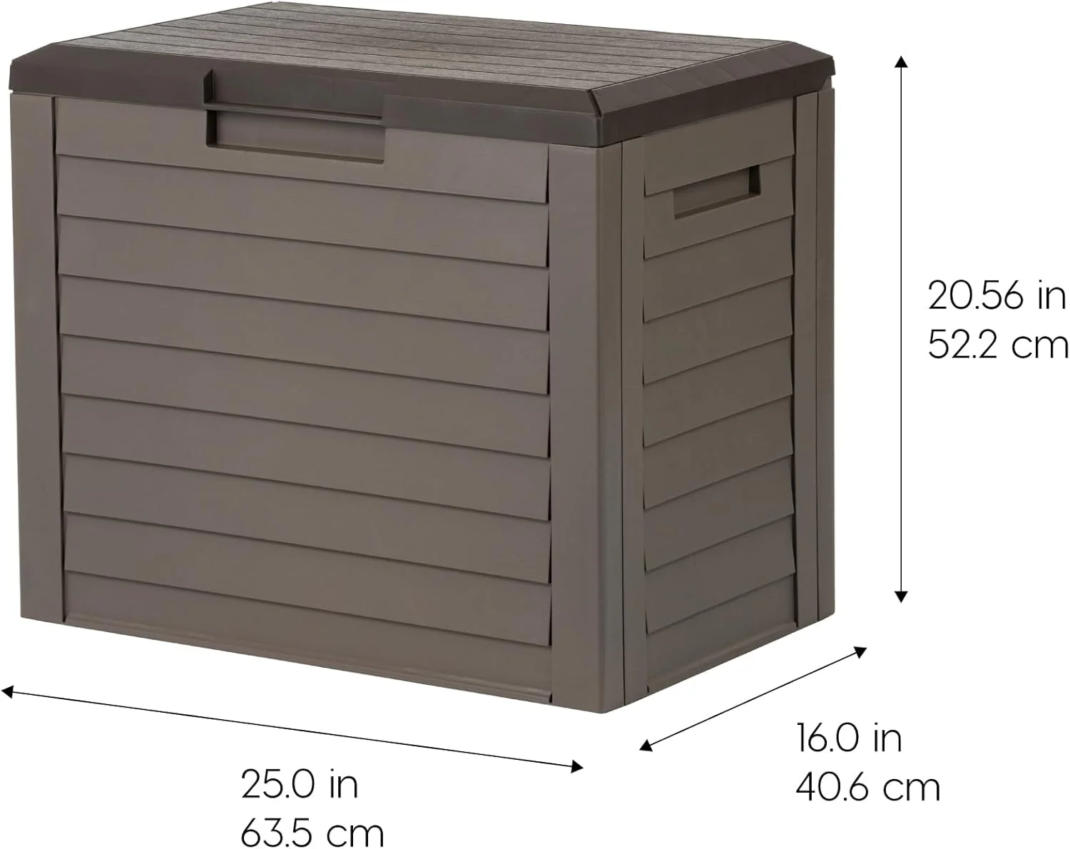 35-Gallon Outdoor Deck Storage Box, Lockable & UV-Protected - Image 4