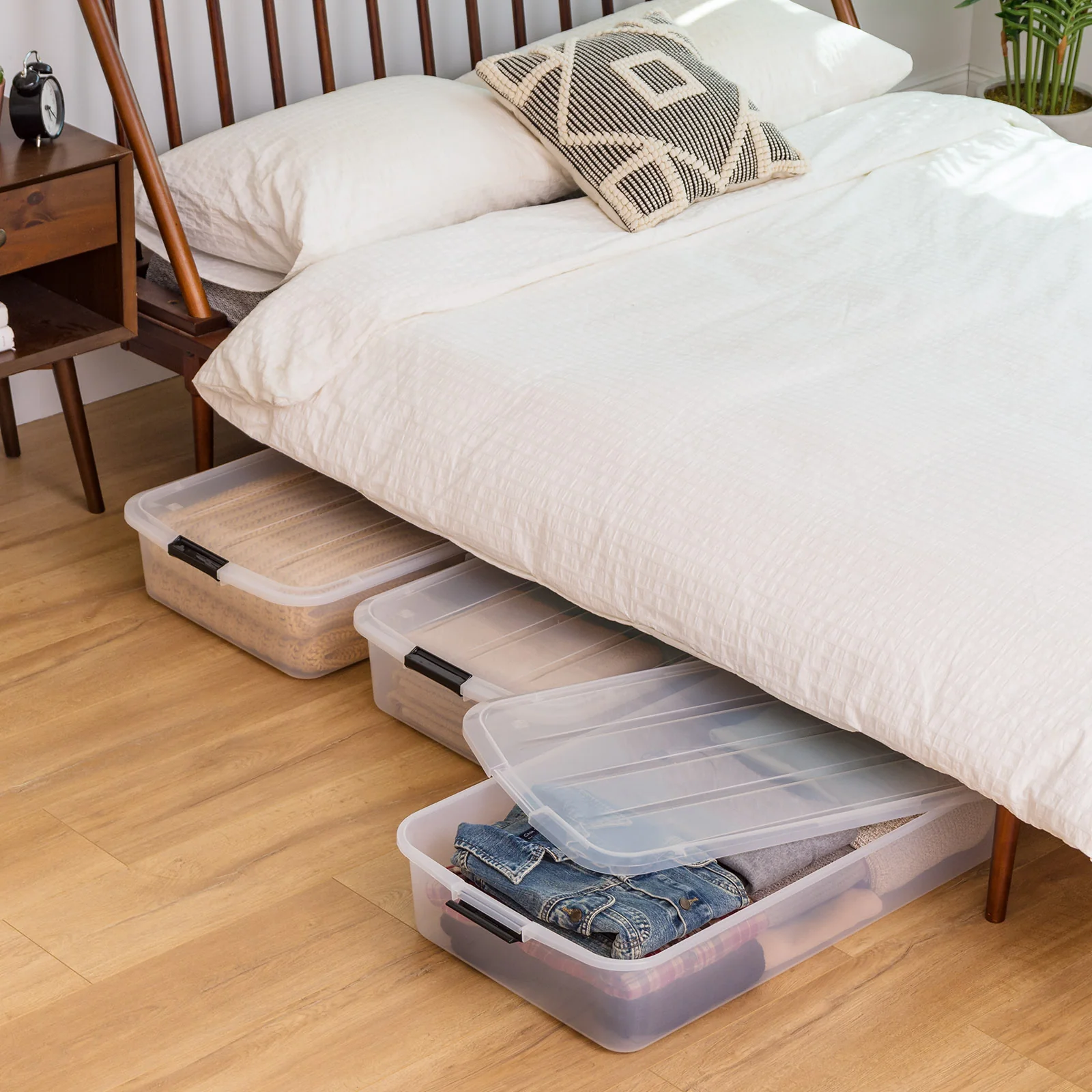 3pk 50qt Underbed Storage Totes - Image 2