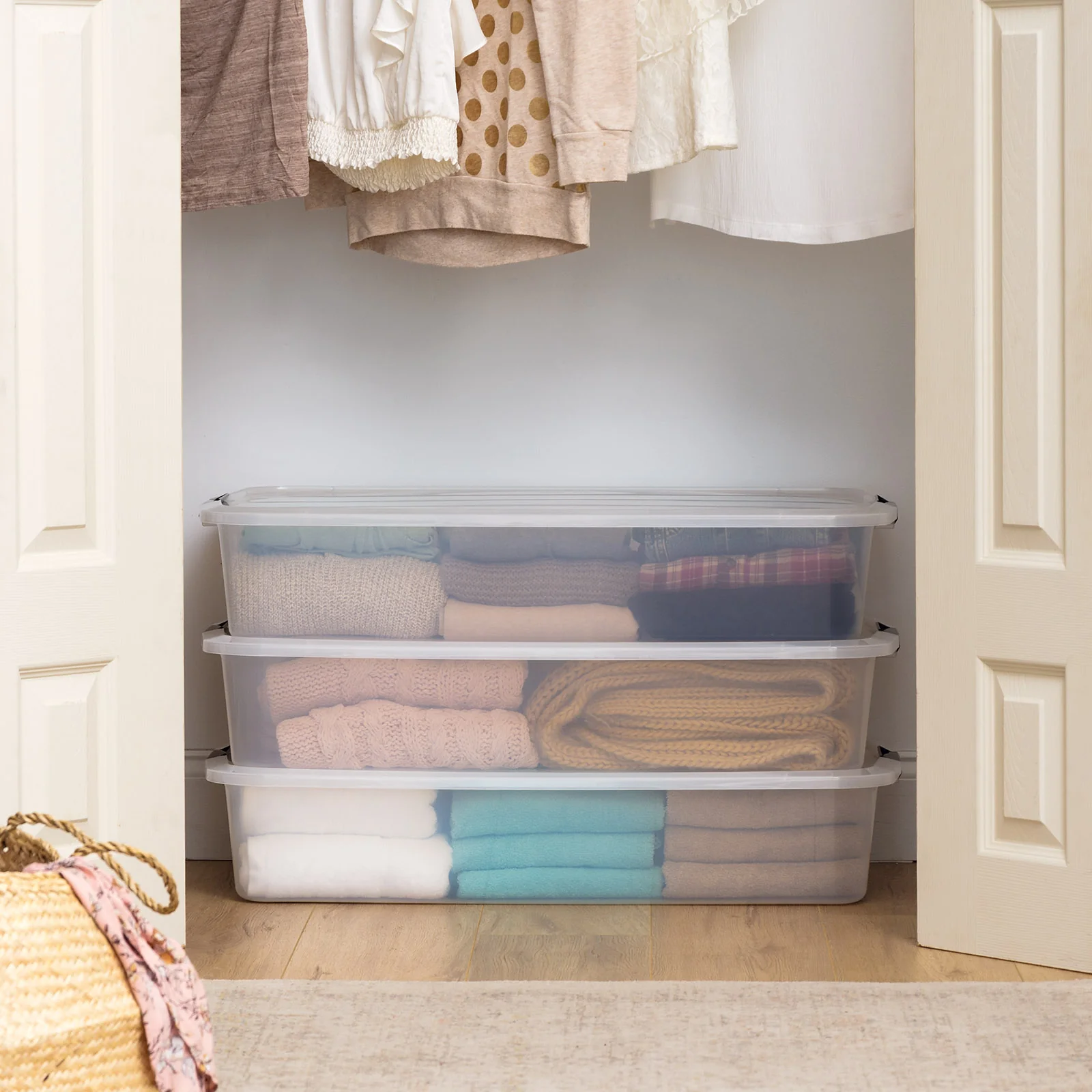 3pk 50qt Underbed Storage Totes - Image 3