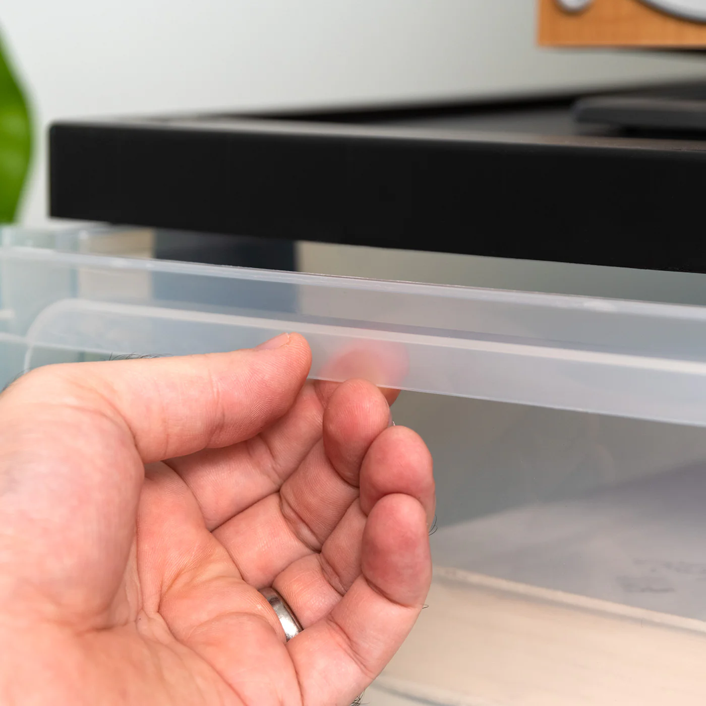 4-Drawer Narrow Plastic Storage Drawer Cart, Black, Set of 2 - Image 5