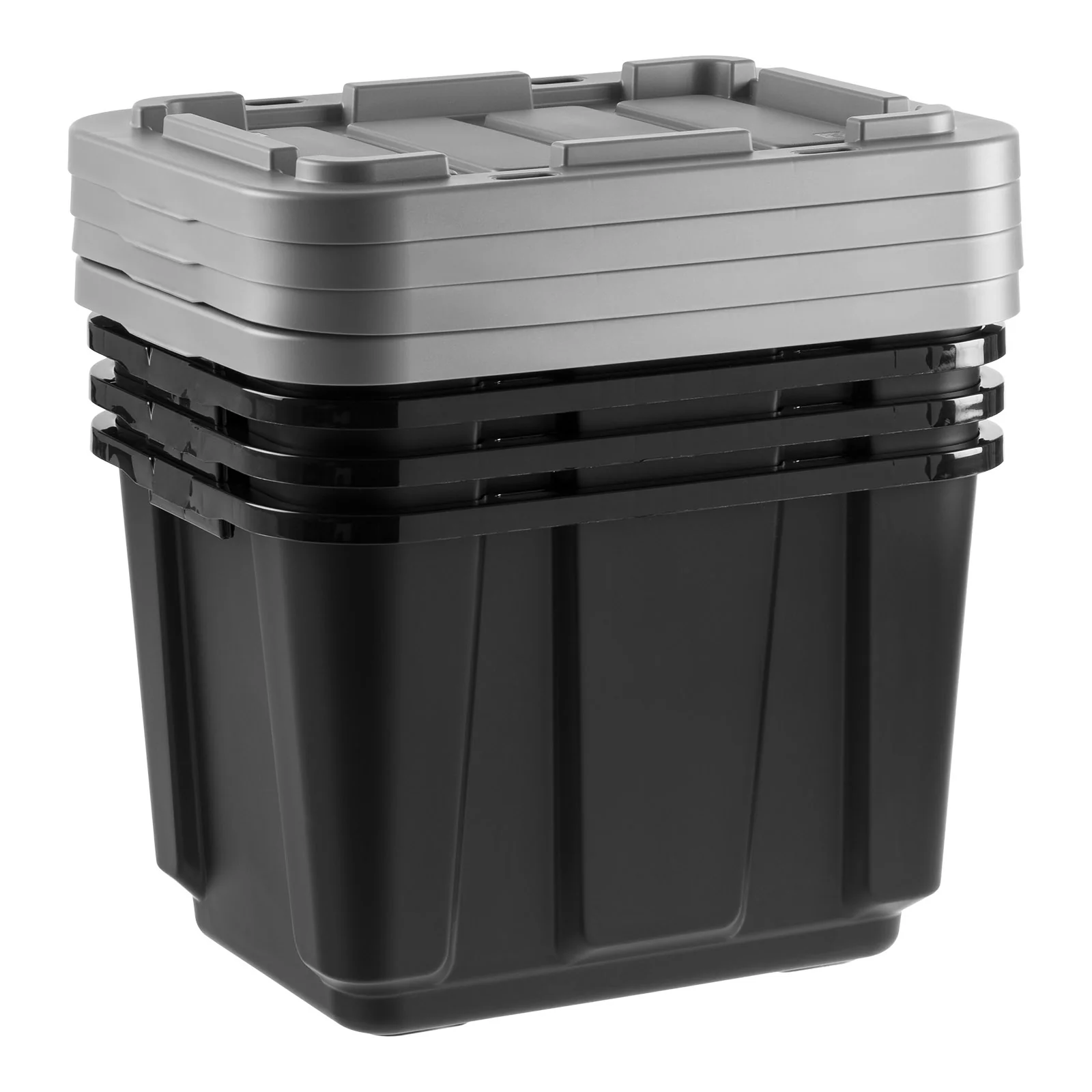 4-Pack 11.5-Gal / 46-Qt Heavy-Duty Stackable Storage Bins with Snap Lids – All-Weather Plastic Totes - Image 13
