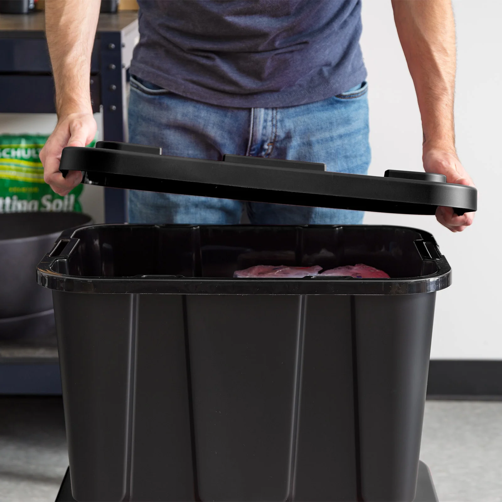 4-Pack 11.5-Gal / 46-Qt Heavy-Duty Stackable Storage Bins with Snap Lids – All-Weather Plastic Totes - Image 23
