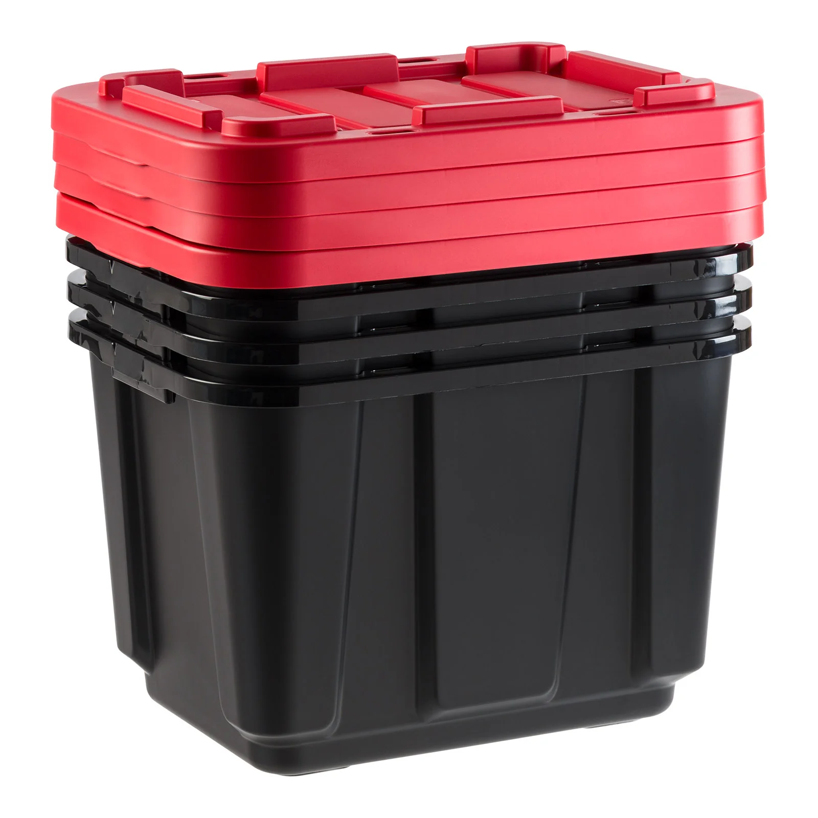 4-Pack 11.5-Gal / 46-Qt Heavy-Duty Stackable Storage Bins with Snap Lids – All-Weather Plastic Totes - Image 5
