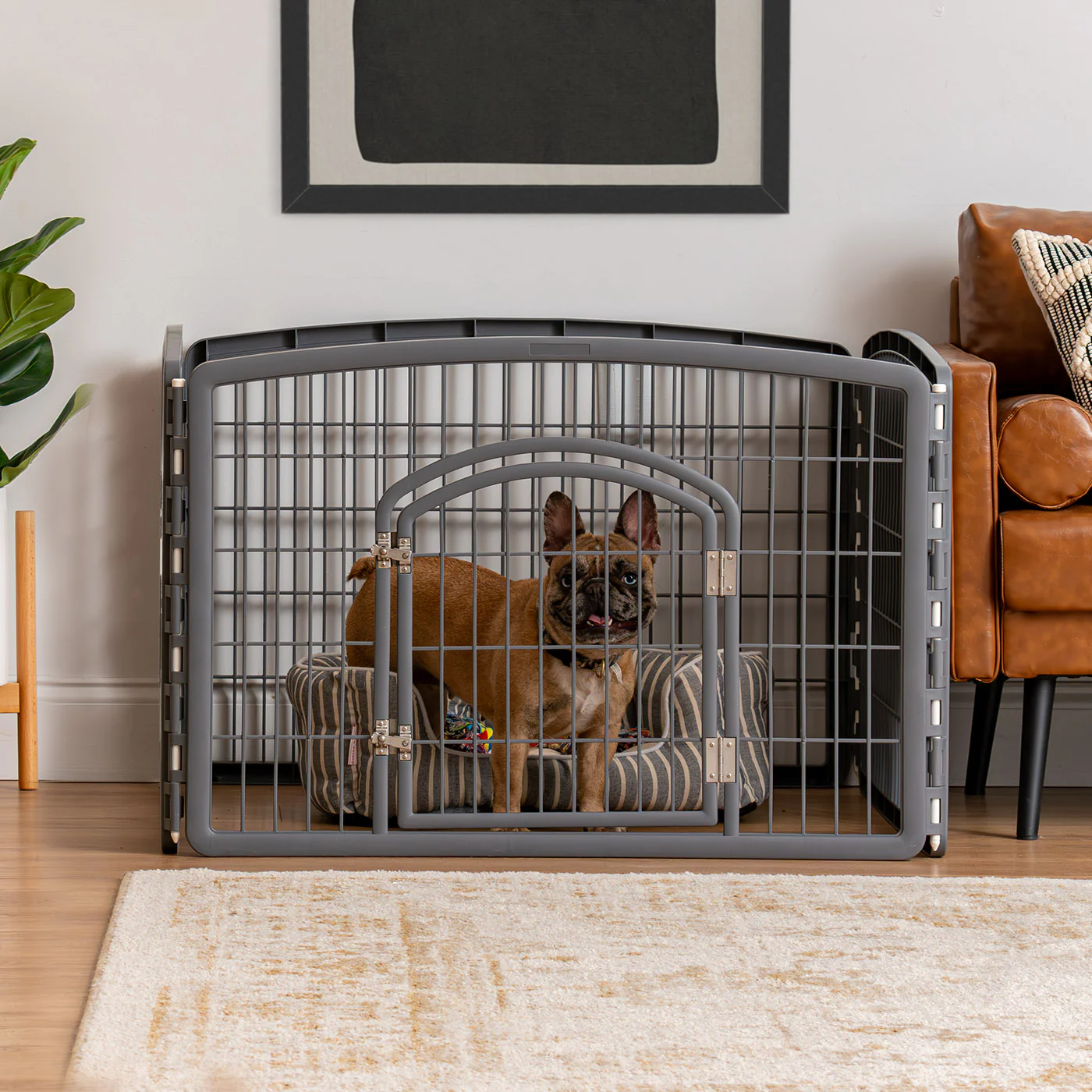 4-Panel Pet Playpen with Door - Image 8