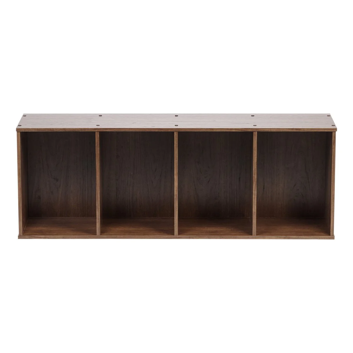4-Tier Wood Storage Shelf, Brown - Image 3