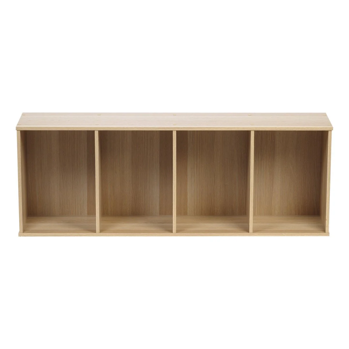4-Tier Wood Storage Shelf, Light Brown - Image 3