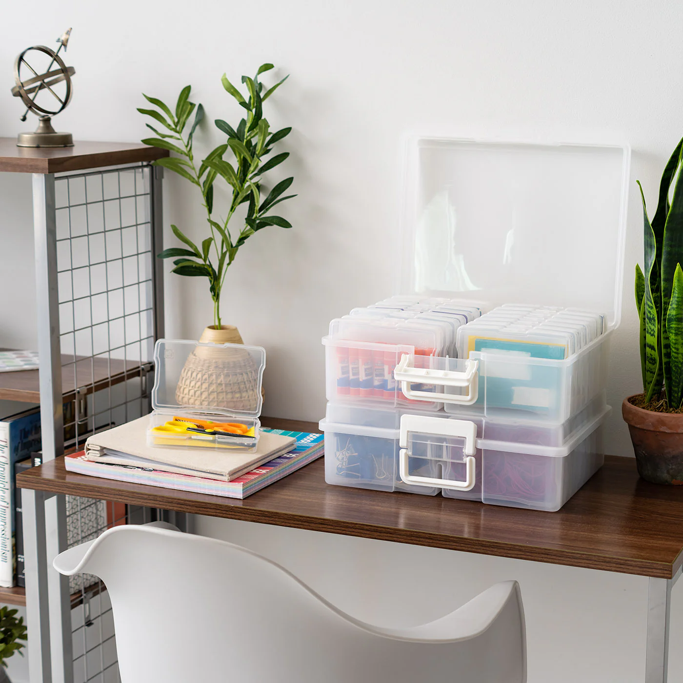 4" x 6" Photo Storage Box with 16 Inner Cases – Transparent Craft Keeper - Image 4