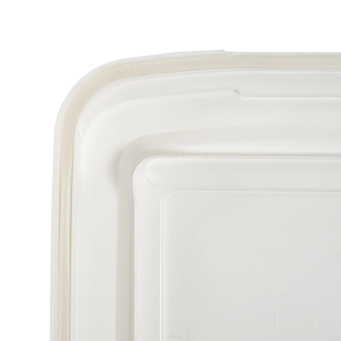 42lb (55 Qt.) WeatherPro® Airtight Pet Food Container with Scoop for Dog and Cat Food, Clear White - Image 7