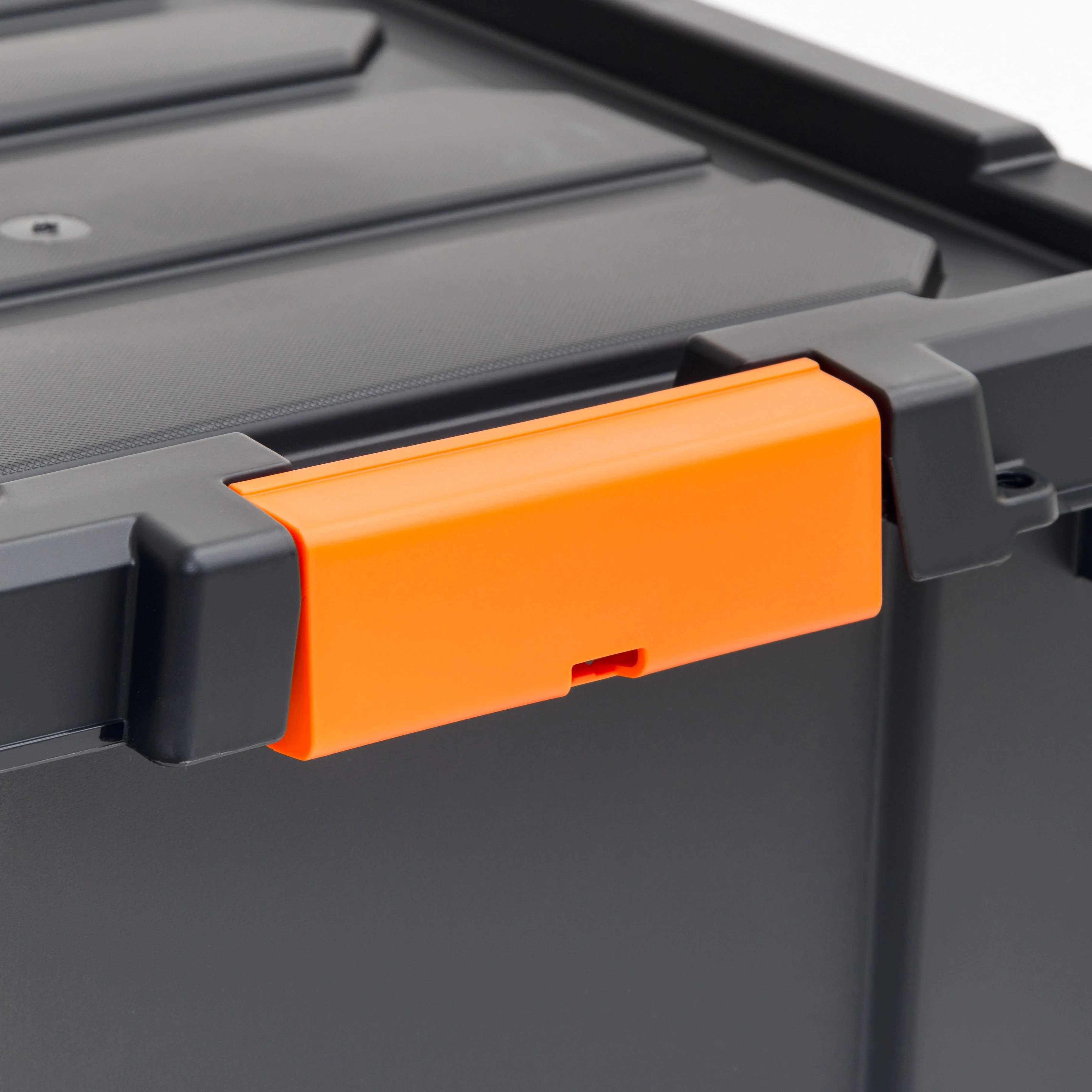 47 Quart Heavy Duty Plastic Storage Box, Black Pack of 4 - Image 7