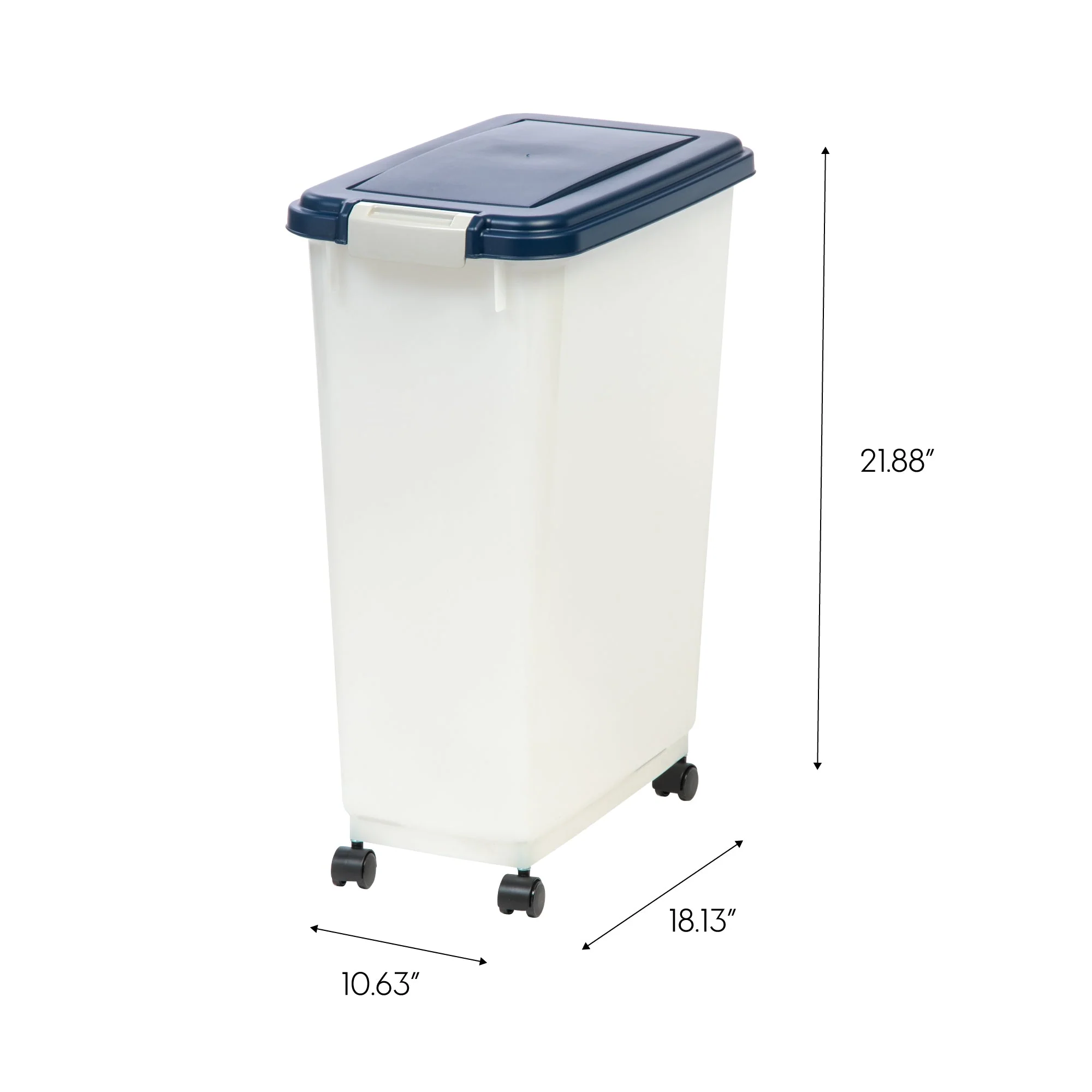 47 Quart WeatherPro® Airtight Pet Food Container, Gray - Image 6