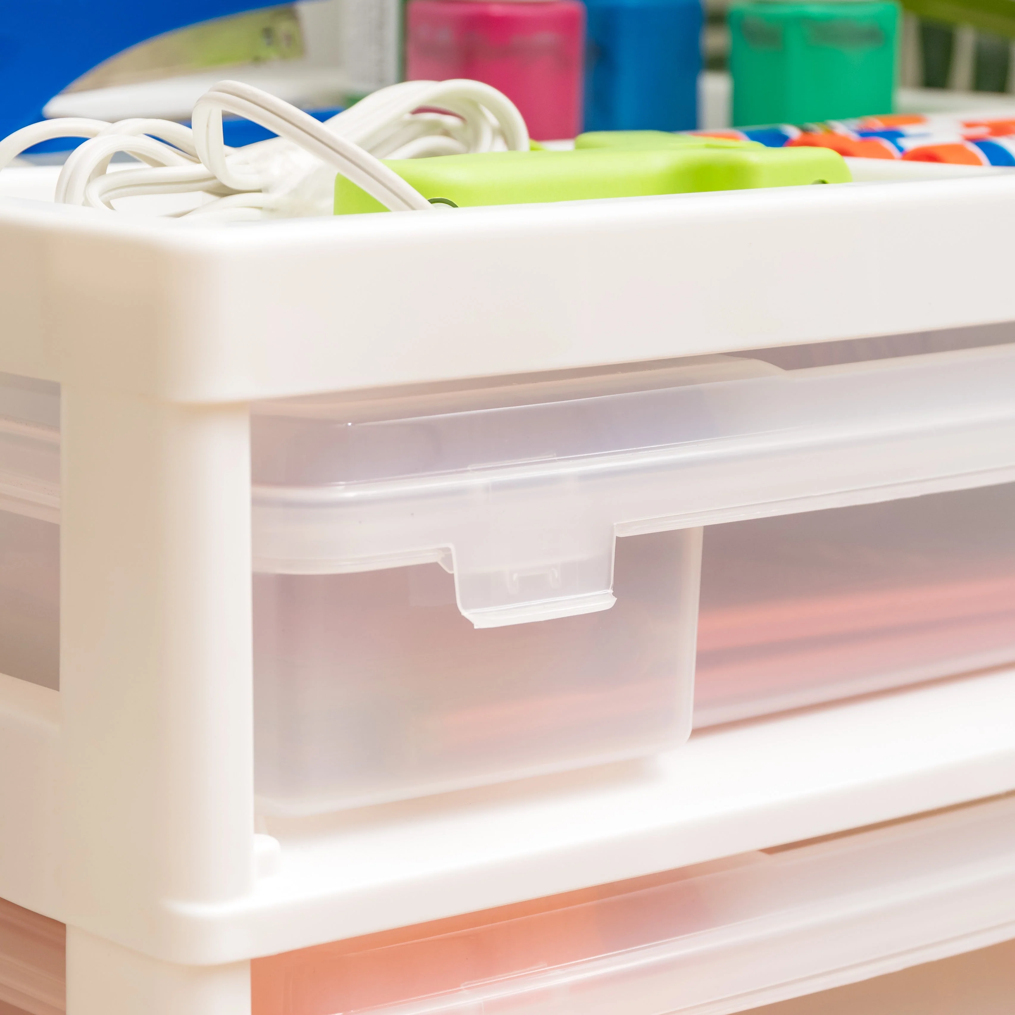 5-Case Scrapbook Cart, White - Image 4