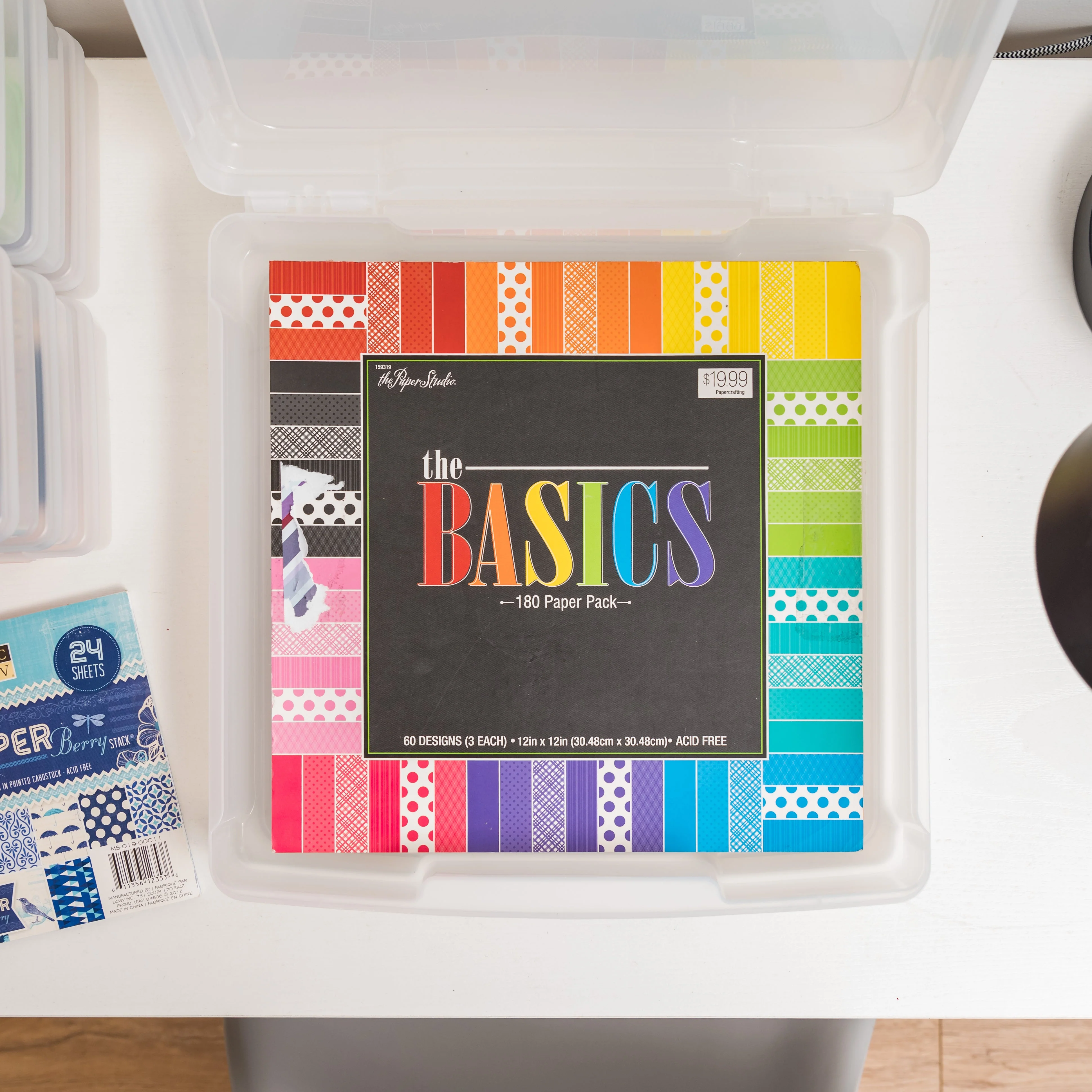 5-Case Scrapbook Cart, White - Image 5