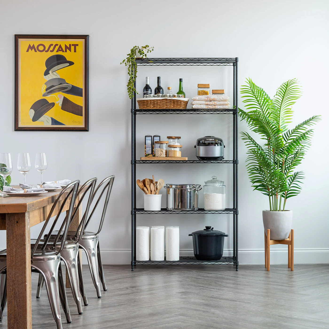 5 Shelf Wire Storage Unit - Image 3