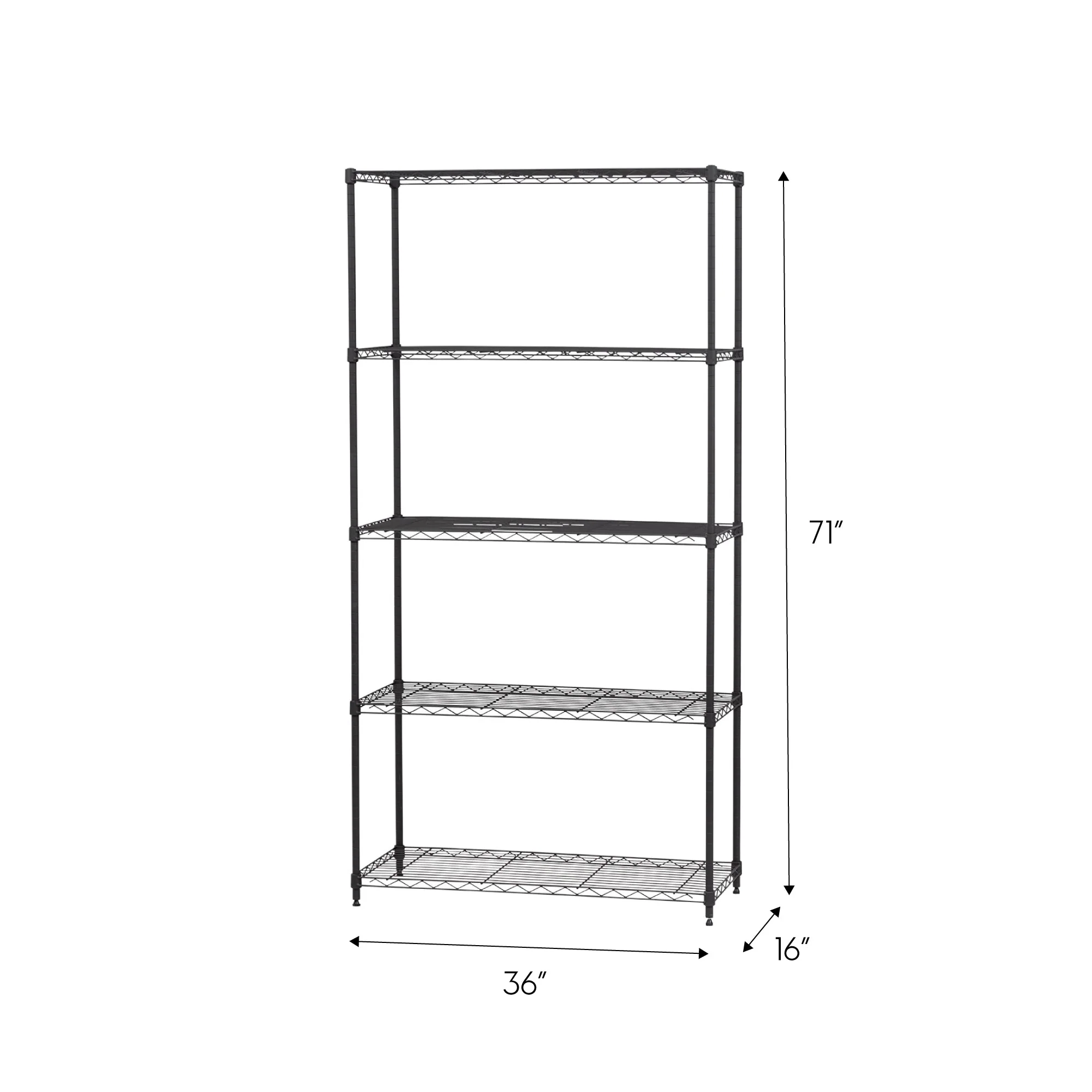 5 Shelf Wire Storage Unit - Image 7