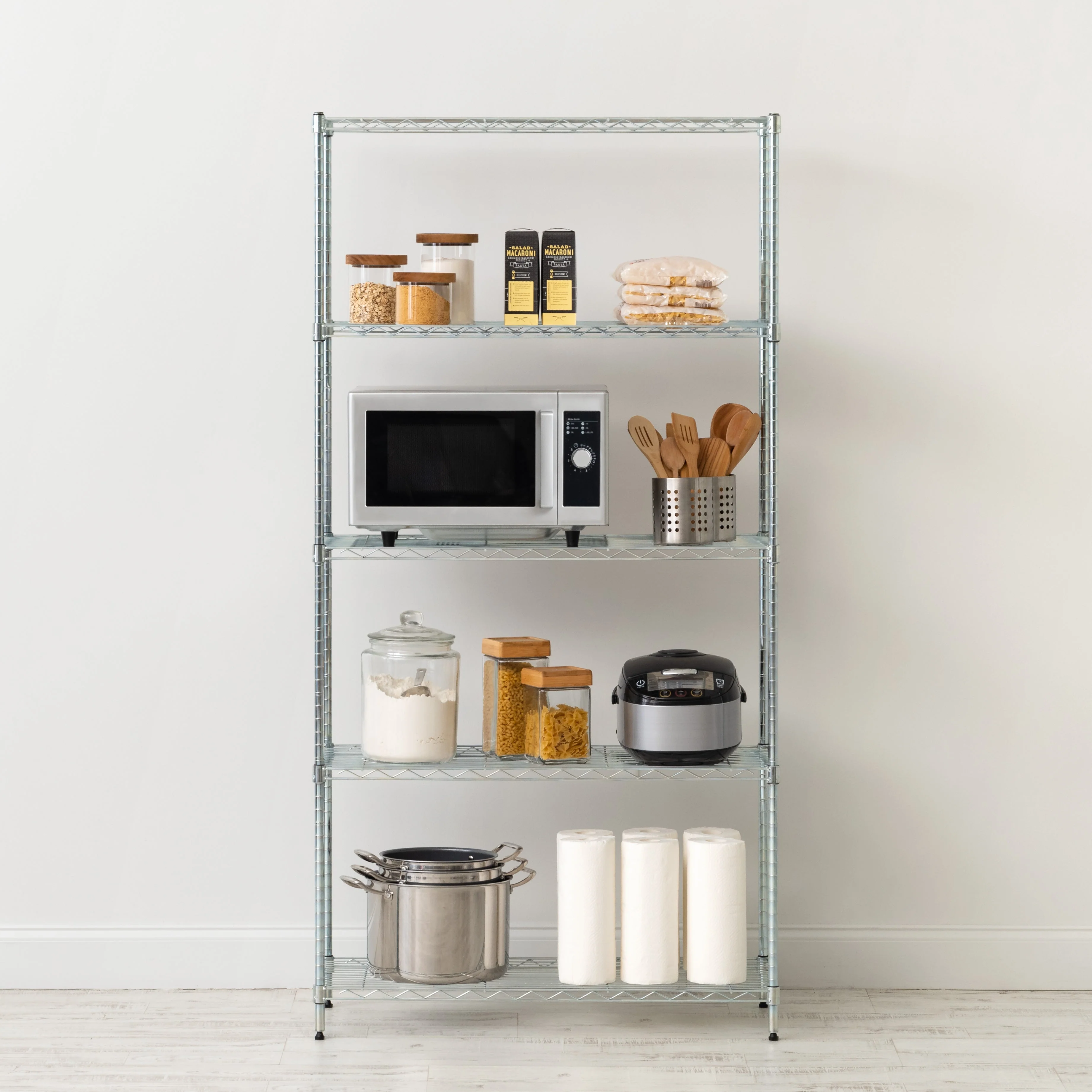 5-Shelves Wire Storage Unit - Image 3