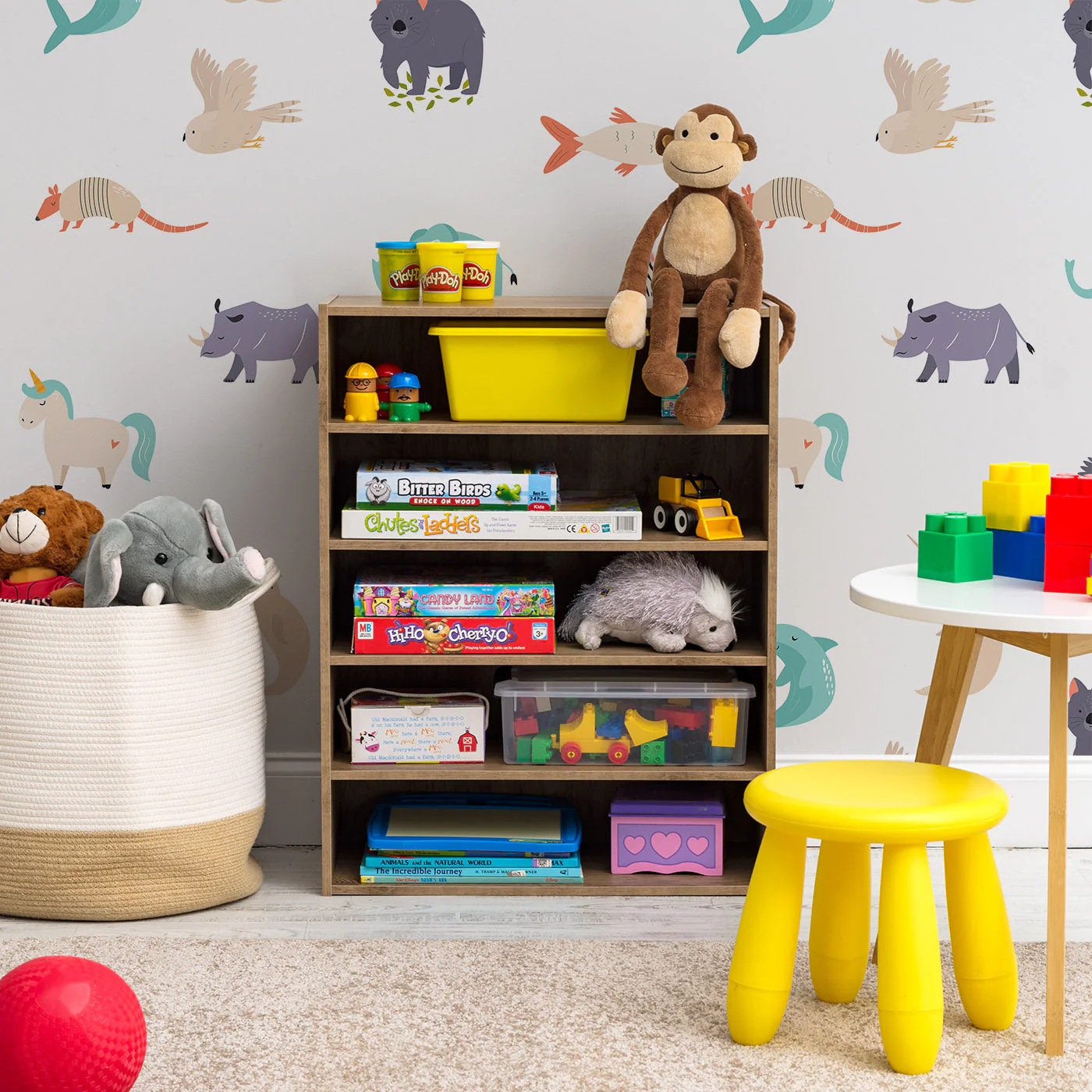 5-Tier Multi-Purpose Organizer Shelf Ash Brown - Image 6
