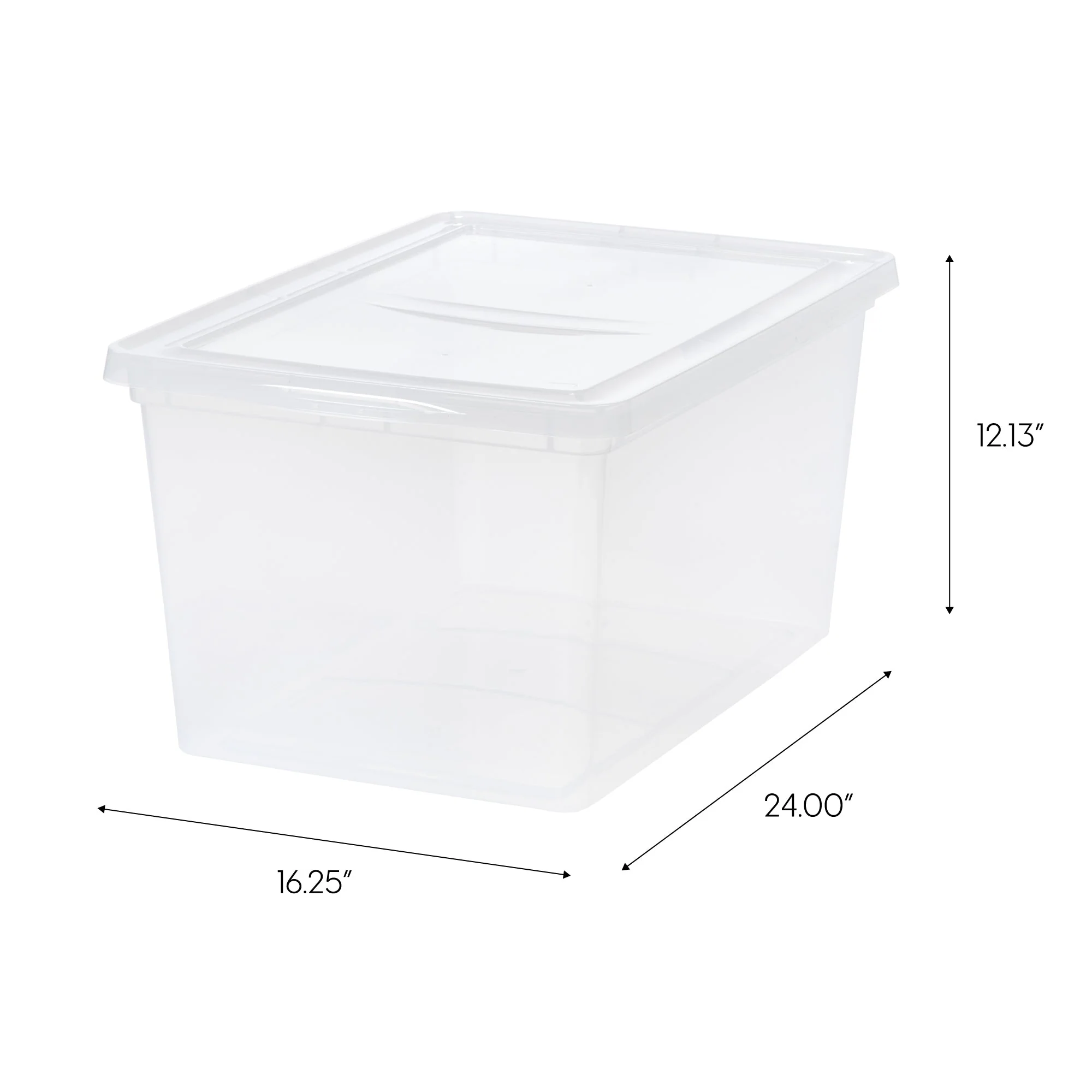58 Quart Clear Storage Box, 6 Pack - Image 2