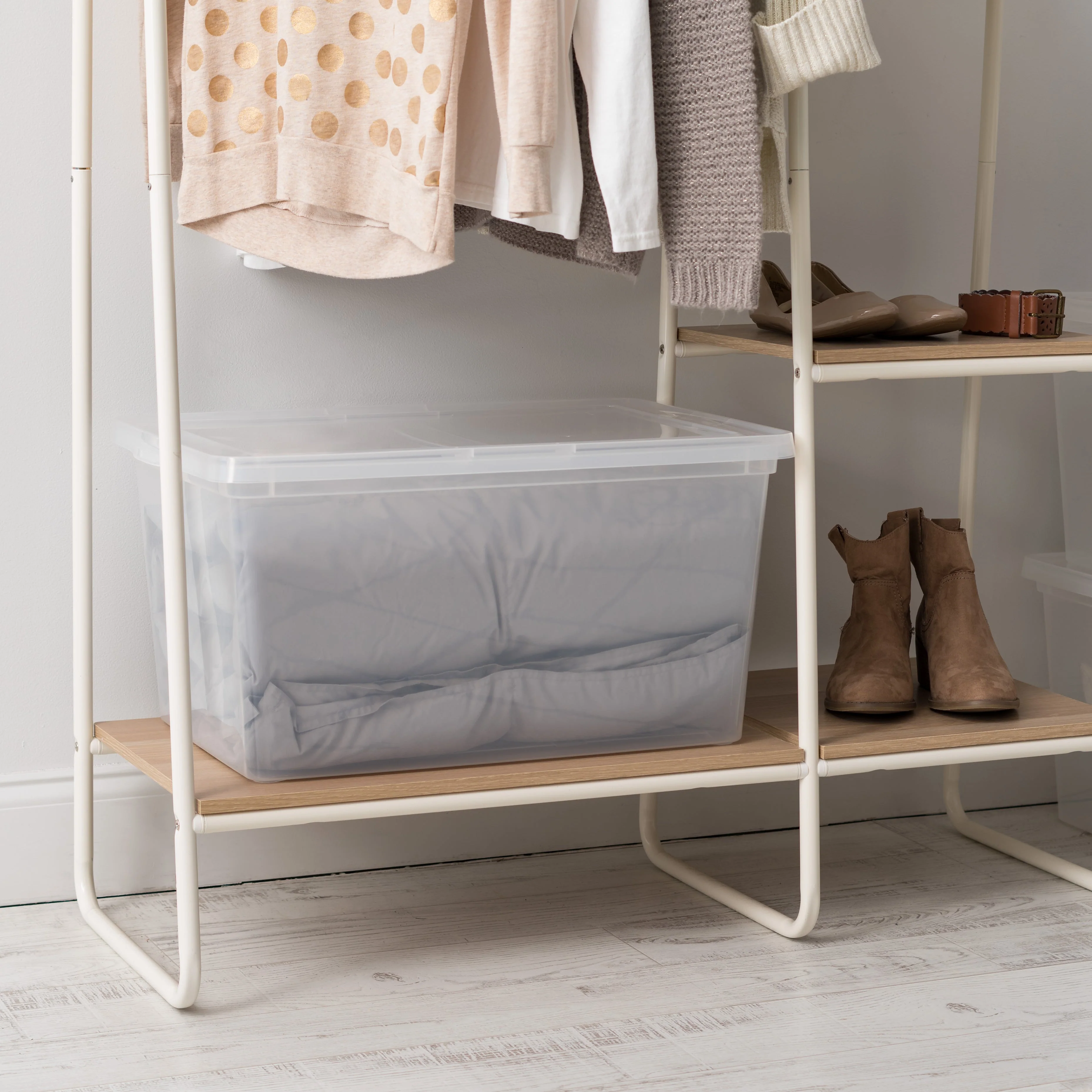 58 Quart Clear Storage Box, 6 Pack - Image 3