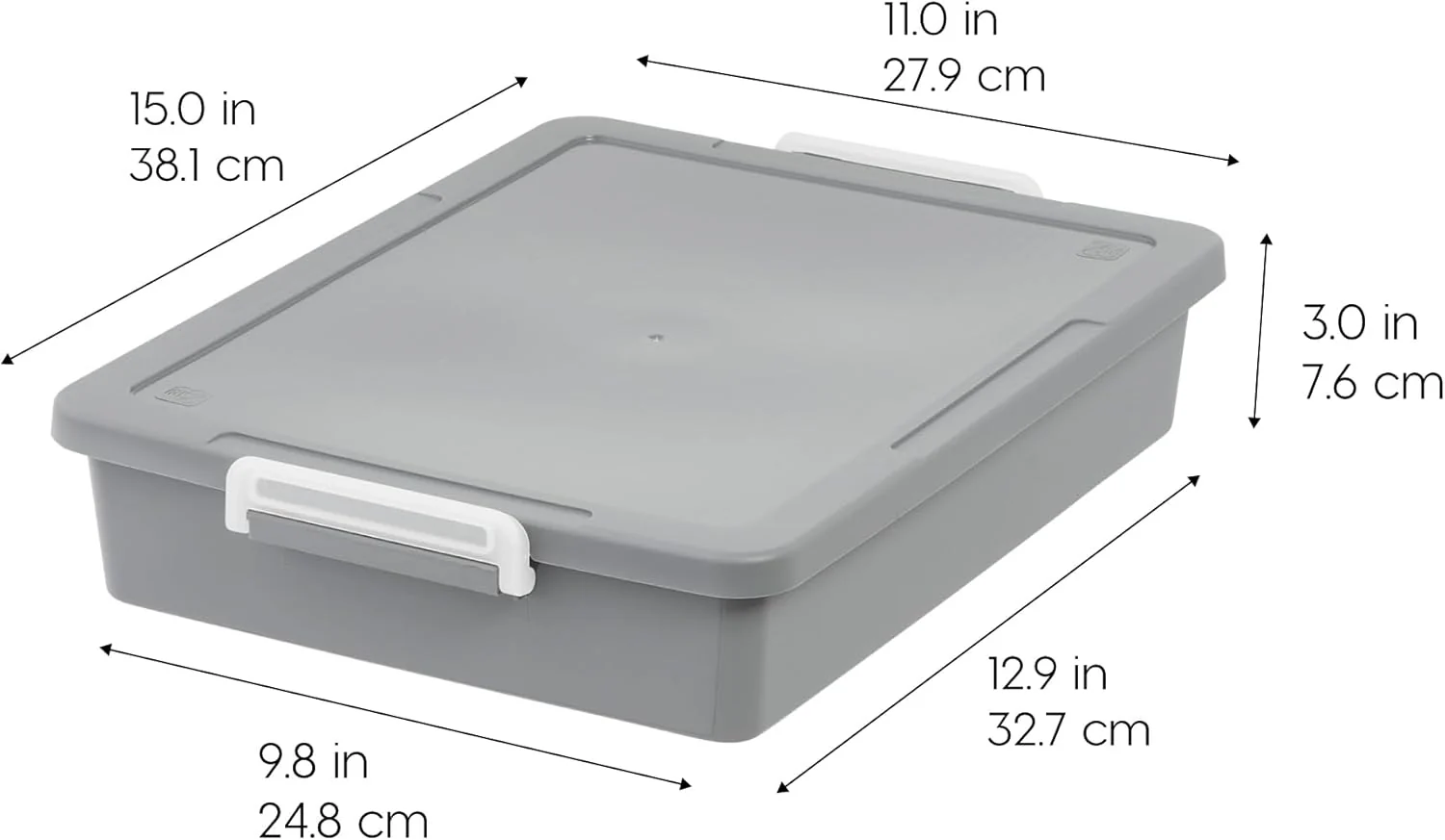 6 Qt. Plastic Craft Storage Container Bins with Lids, 2 Pack - Image 2