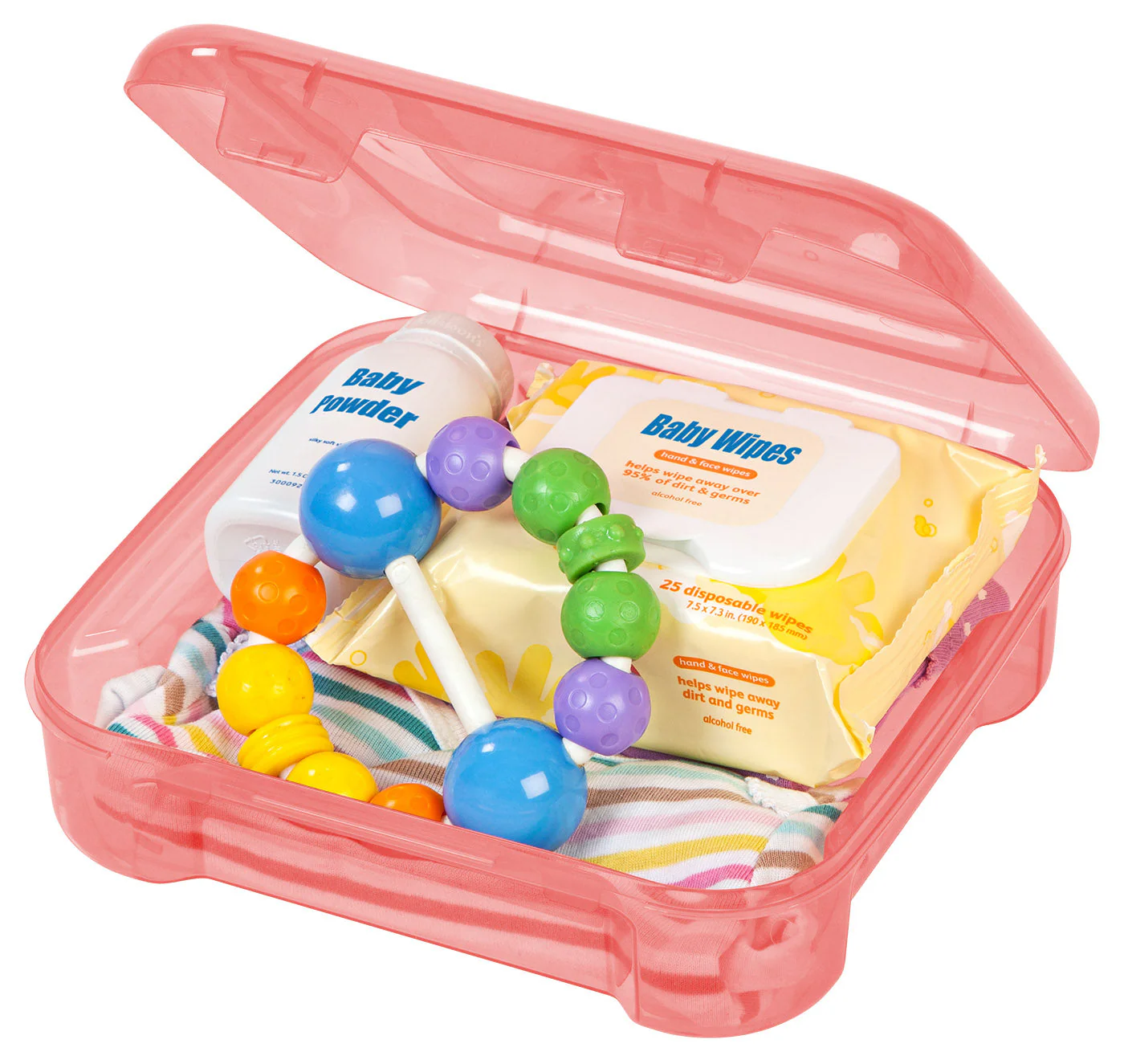 6" x 6" Portable Project Case, 8 Pack, Pink - Image 4