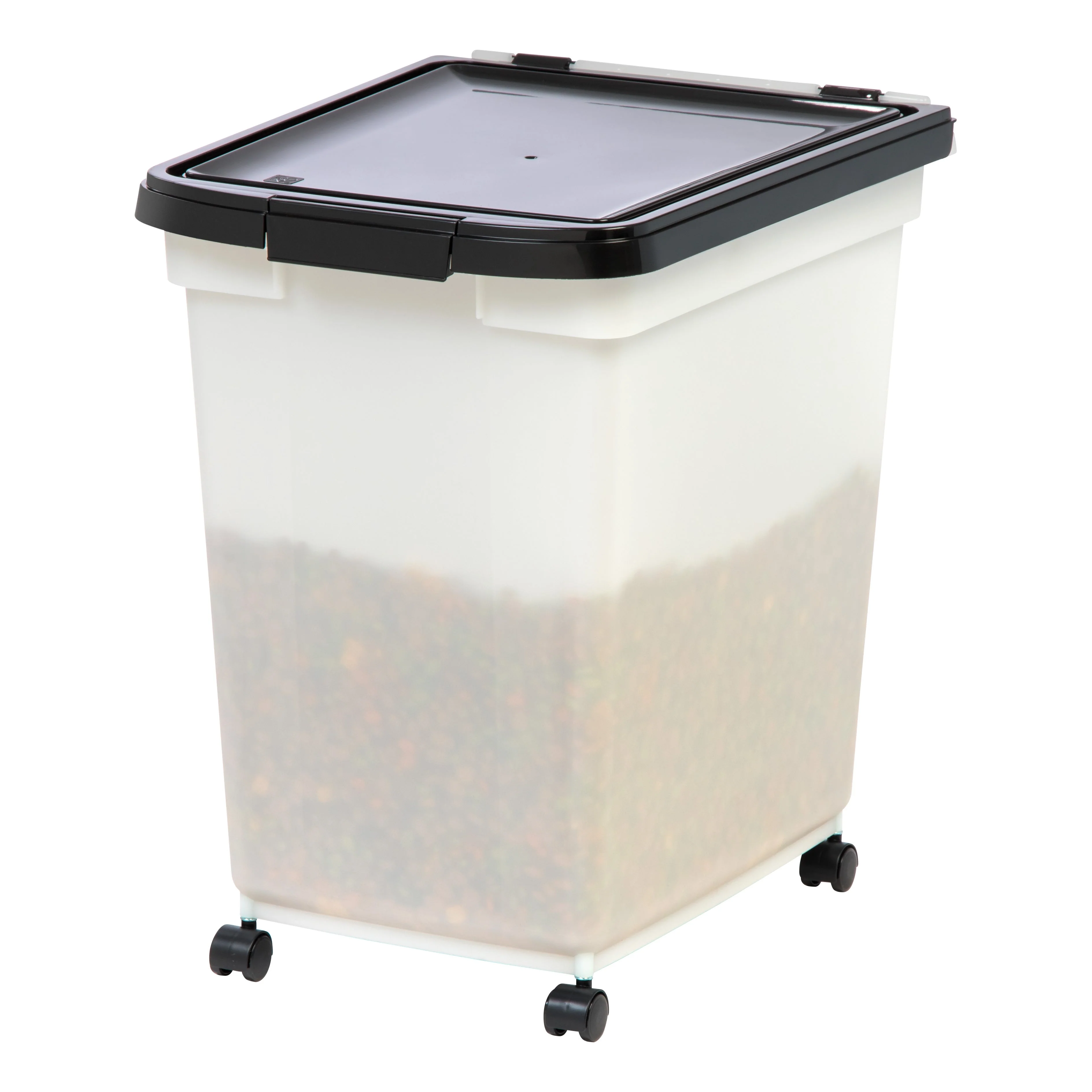 65 Quart WeatherPro® Airtight Pet Food Container, Black/Pearl - Image 5