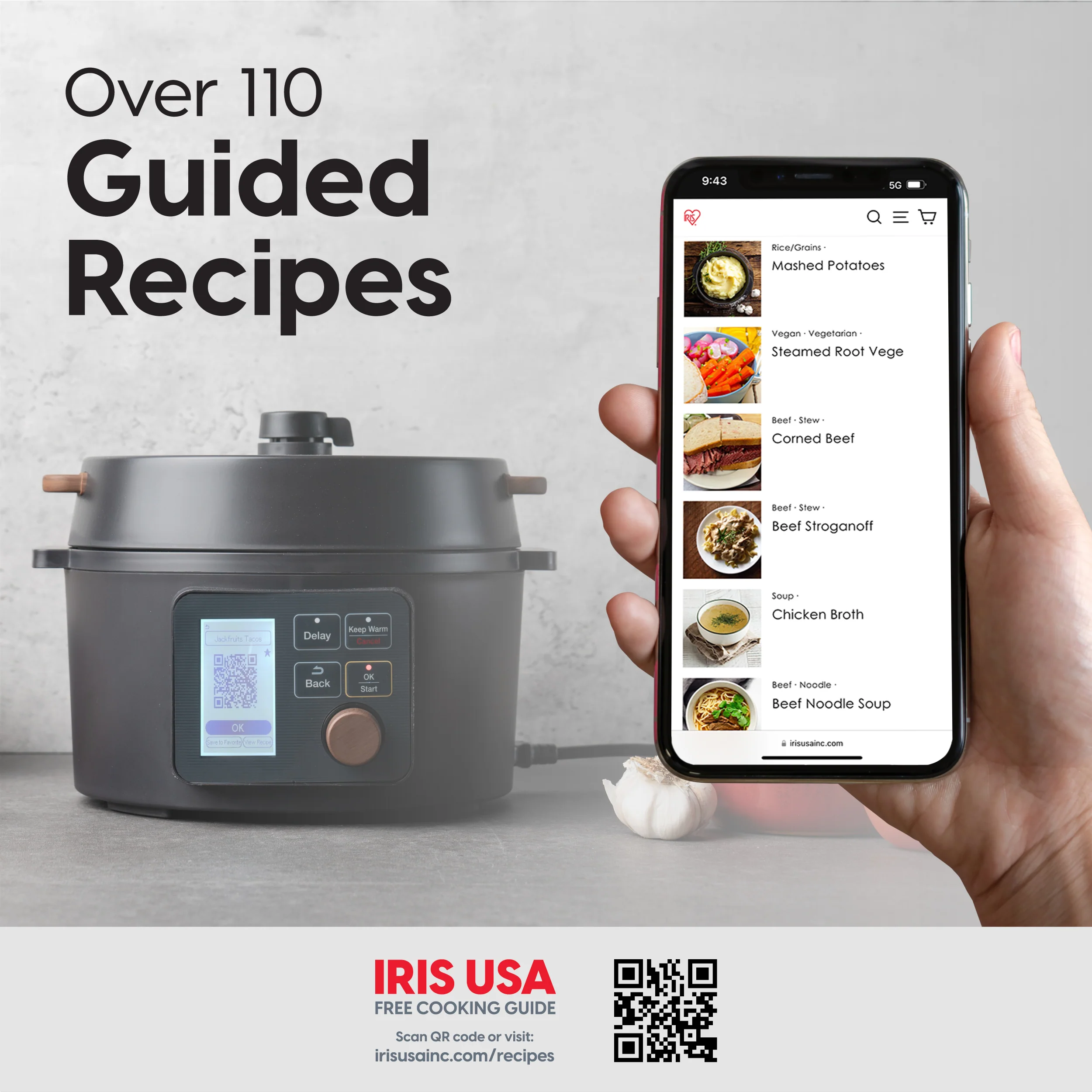 8-IN-1 Pressure Cooker / Rice Cooker with Waterless Cooking - Image 5