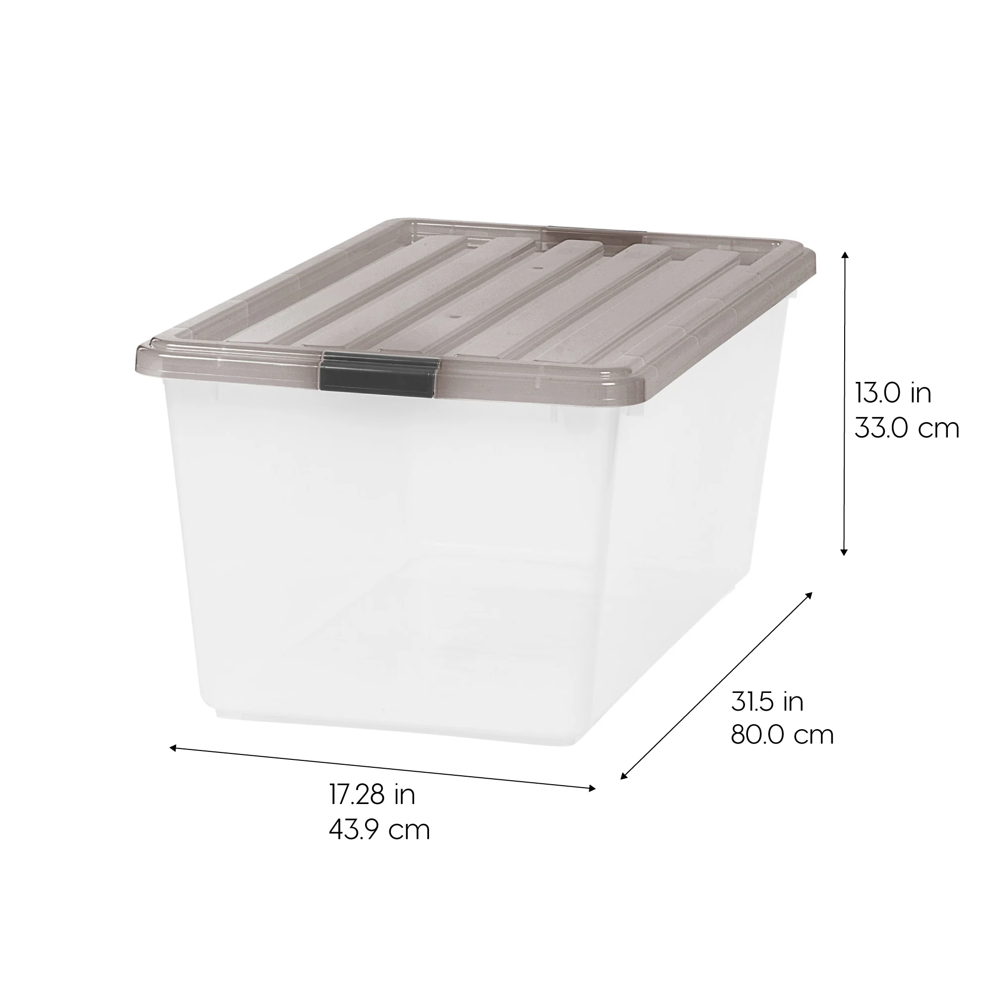 91 Qt. (22 gal.) Large Clear Latch Box, Stackable Plastic Storage Bin with Lid, Set of 4 - Image 9