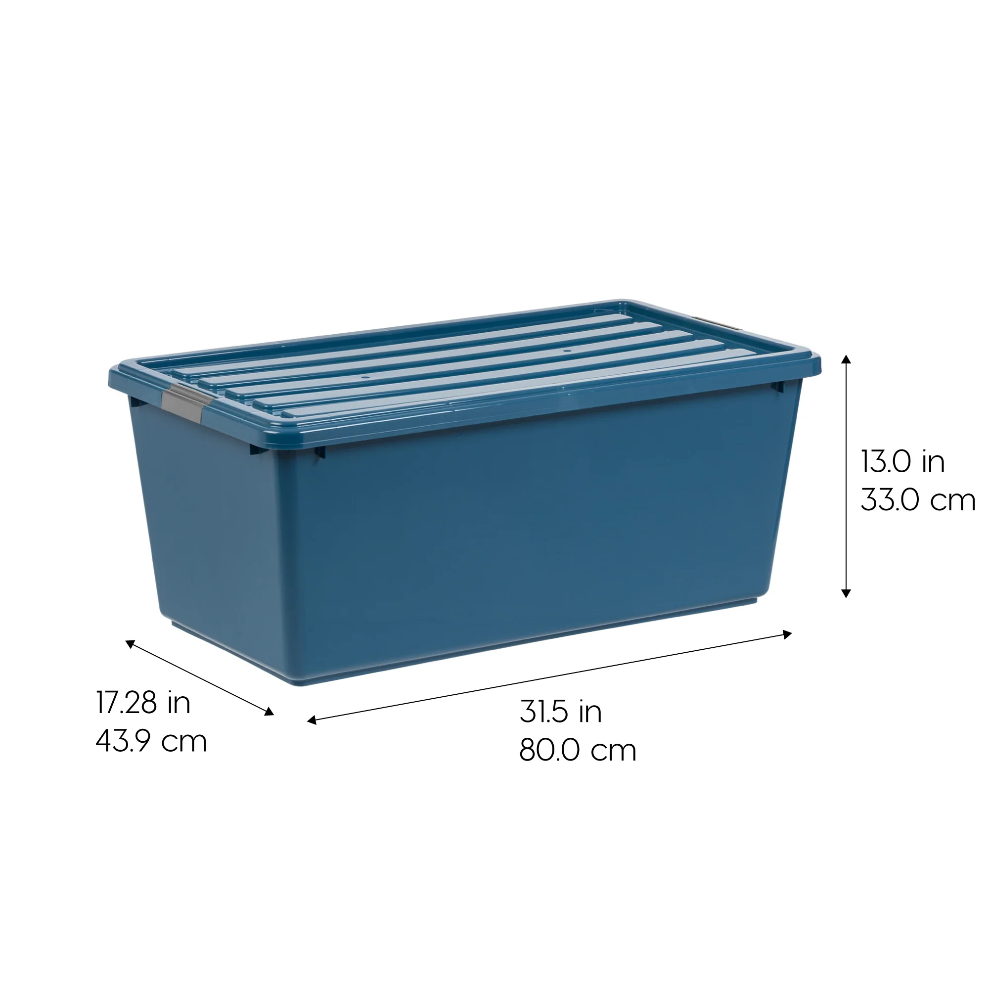 91Qt. Eco-Friendly Stackable Plastic Storage Bins 4 Pack - Image 3
