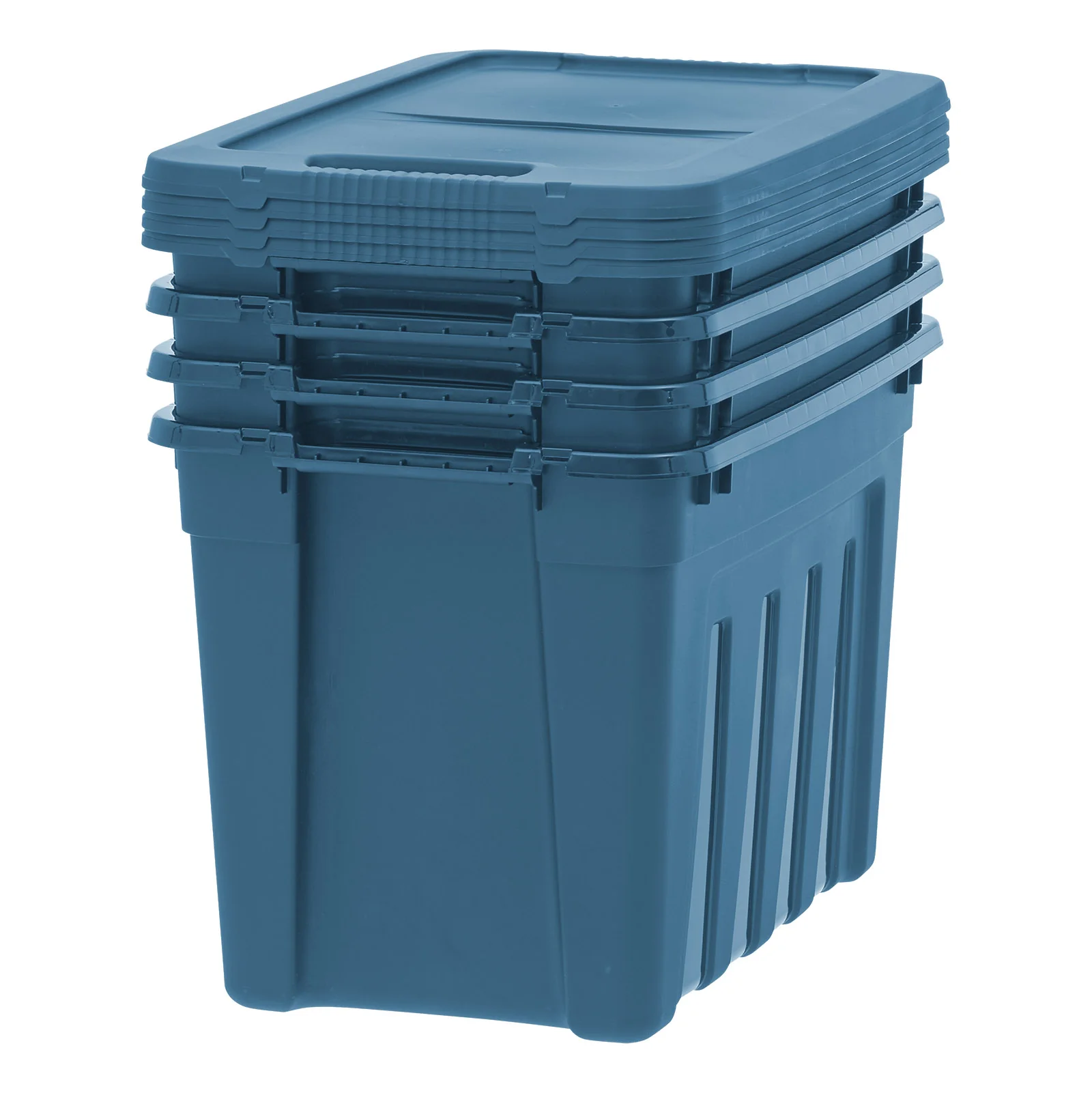 93Qt. Eco-Friendly Heavy Duty Totes for Storage with Easy-Grip Handles, 4 Pack - Image 3