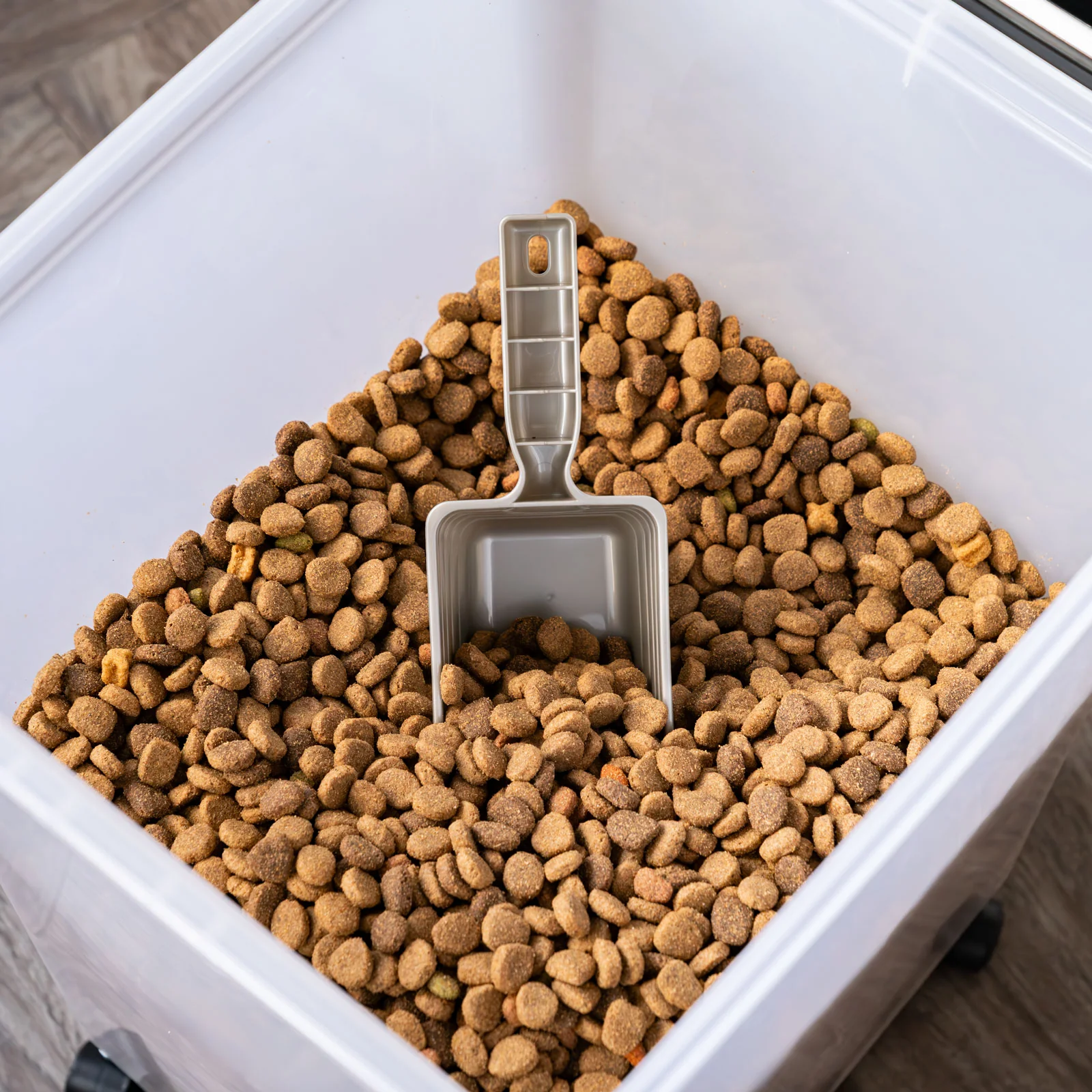 Airtight Dog Food Storage Container with Wheels 2 pack, Up to 54 lbs Black - Image 2