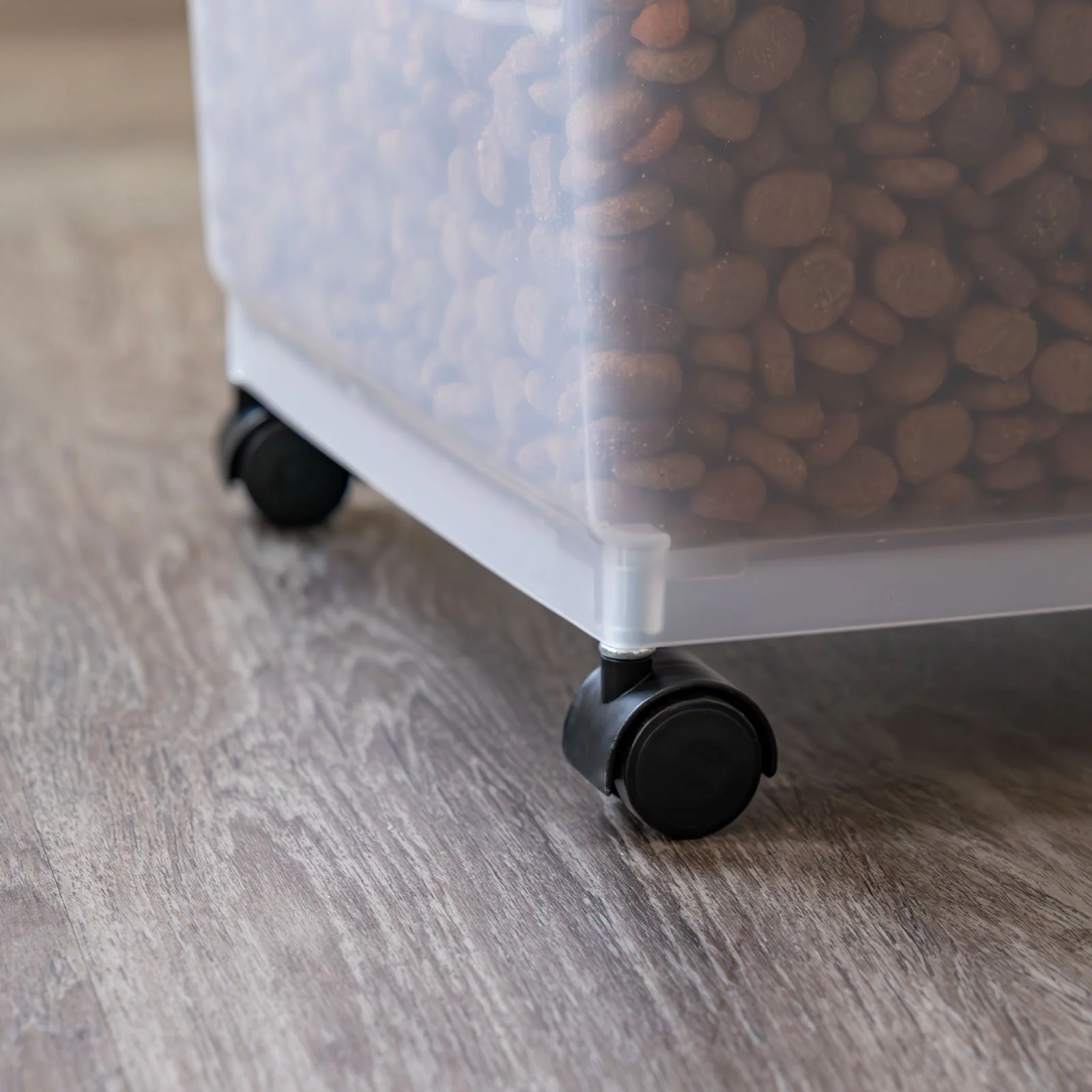 Airtight Dog Food Storage Container with Wheels 2 pack, Up to 54 lbs Black - Image 7