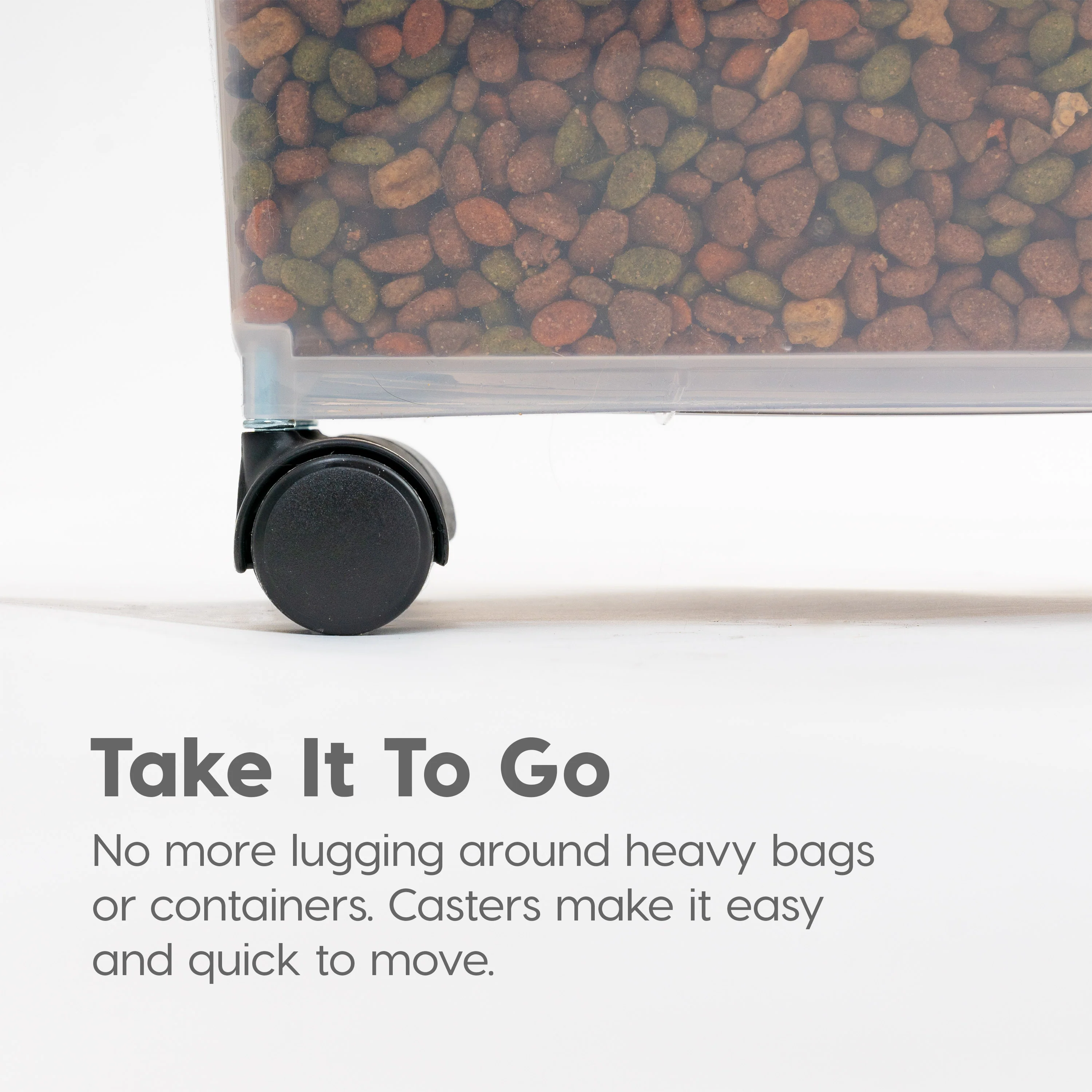 Airtight Pet Food Container, 60Qt Black Lid - Image 4