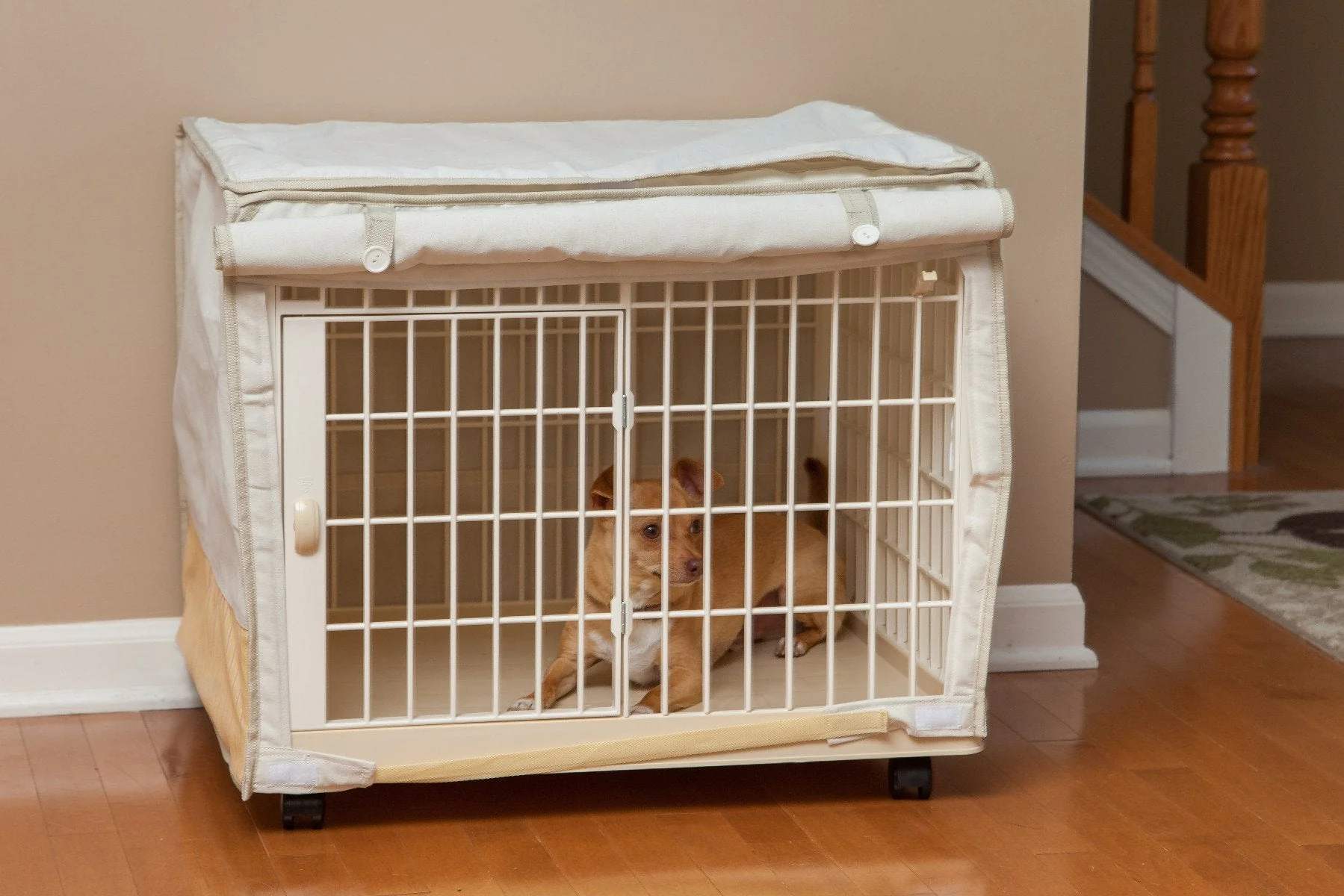 Animal Cage with Canvas Cover - Extra Small - Image 10
