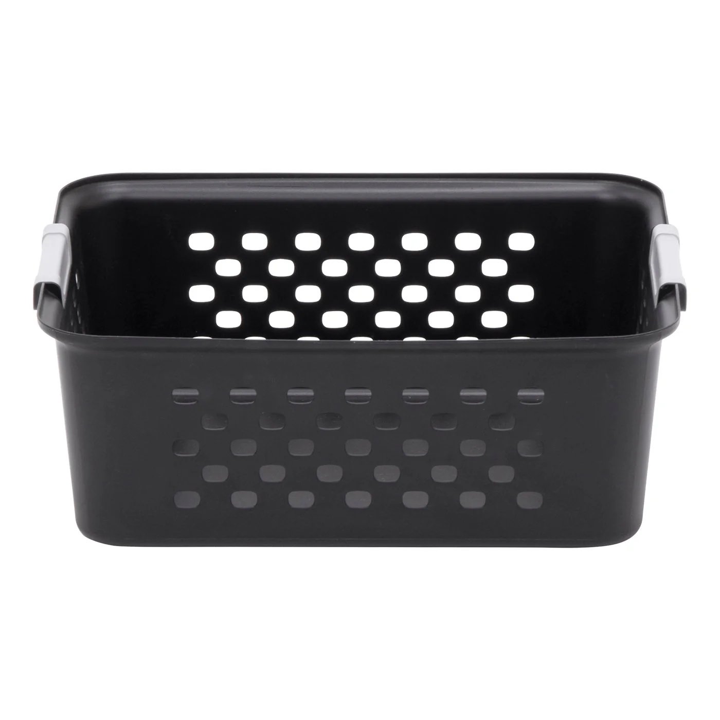 Black Plastic Organizers and Storage Bin, M-size [ Pack of 4 ] - Image 2