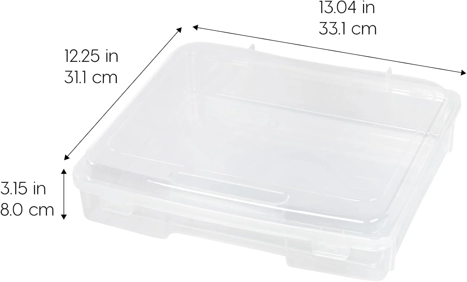 Board Game Storage Craft Organizer Box with Snap-Tight Latch Lid, 2-Pack - Image 2