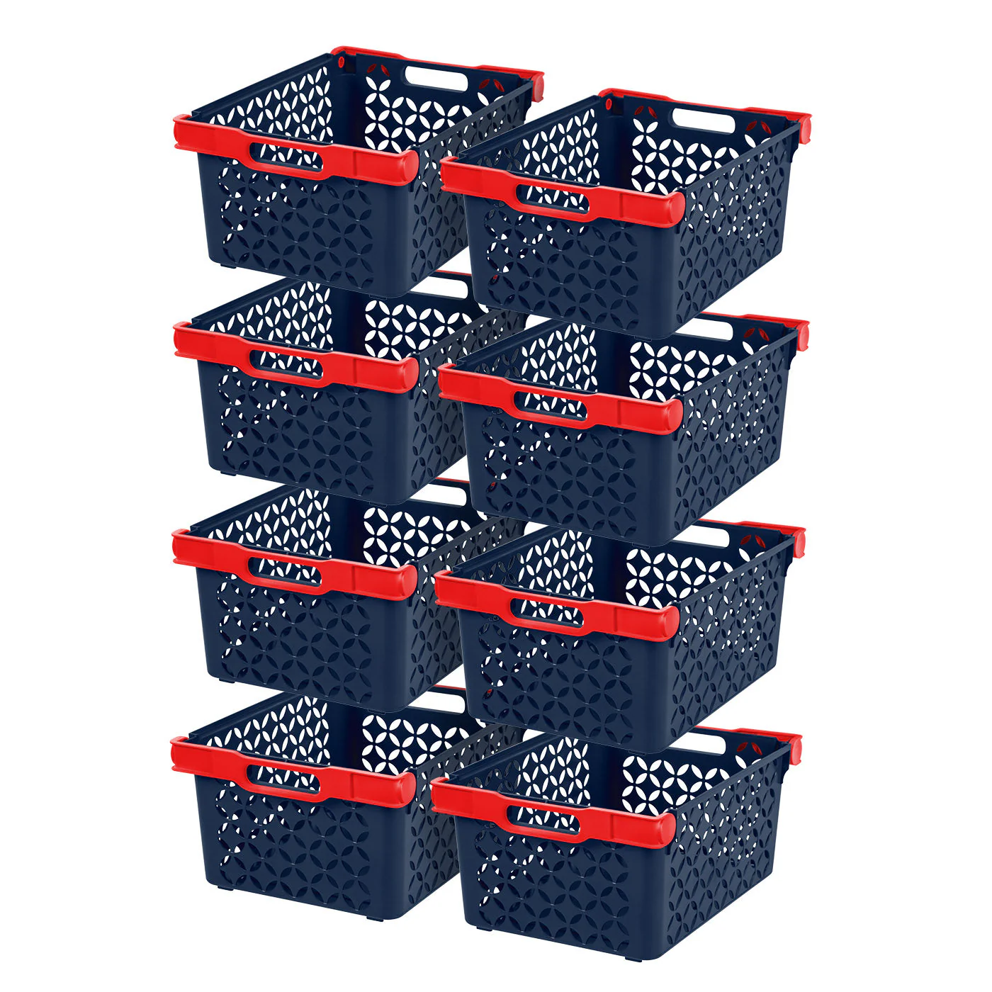 Boy's Large Decorative Basket, 8 Pack, Blue - Image 3