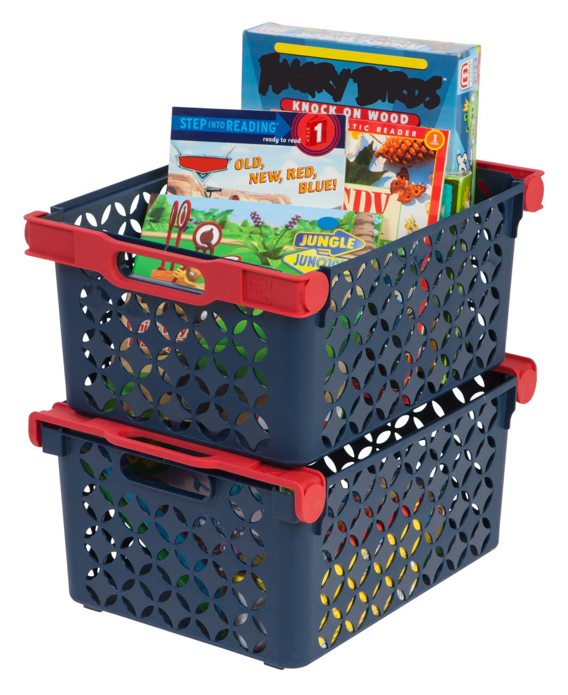 Boy's Large Decorative Basket, 8 Pack, Blue - Image 6