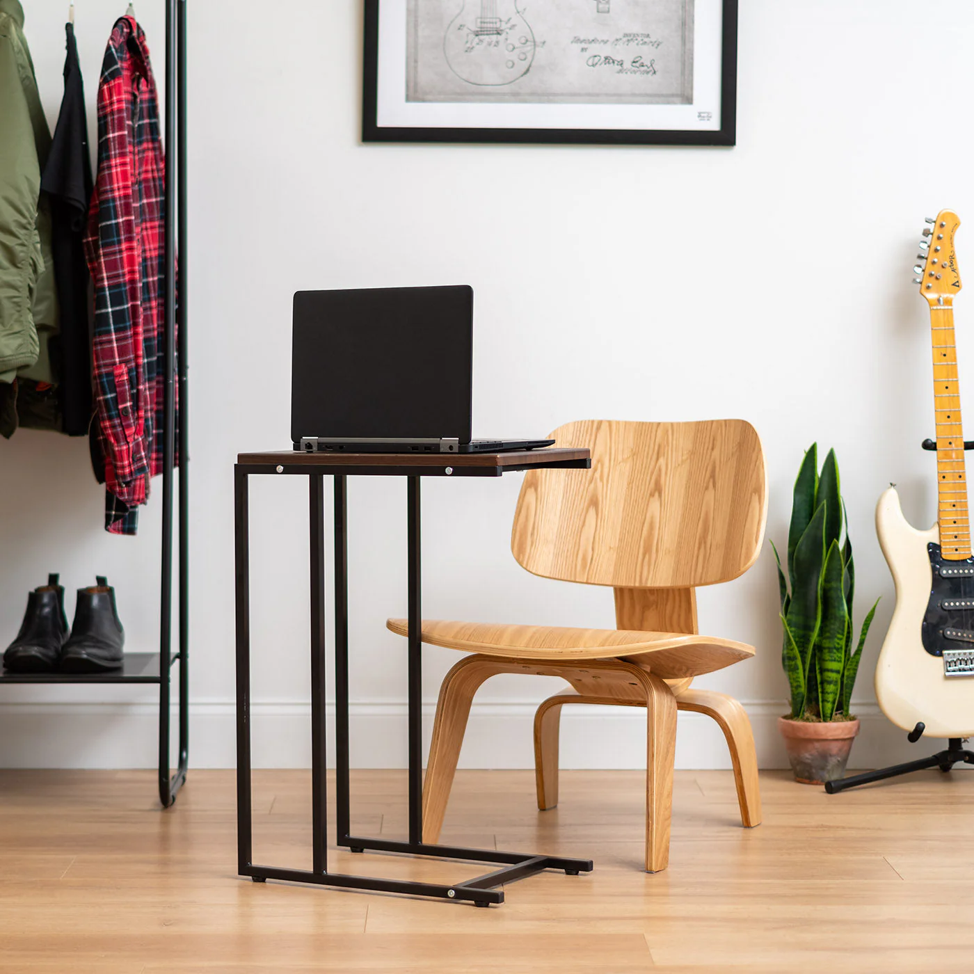 C-Shaped Side Table, Large, Brown - Image 7