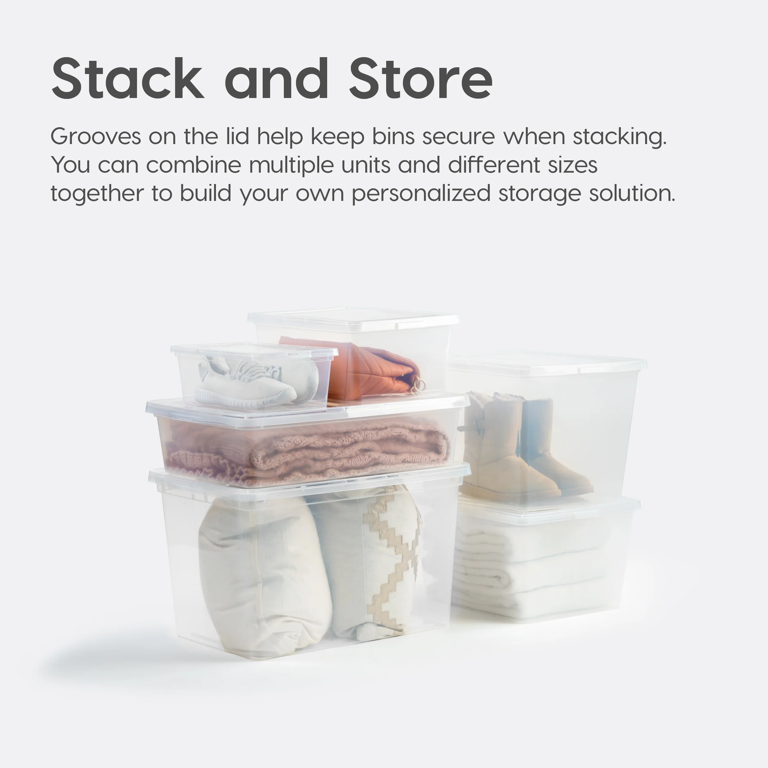 Clear Storage Box 12 Pack - 17 QT - Image 5