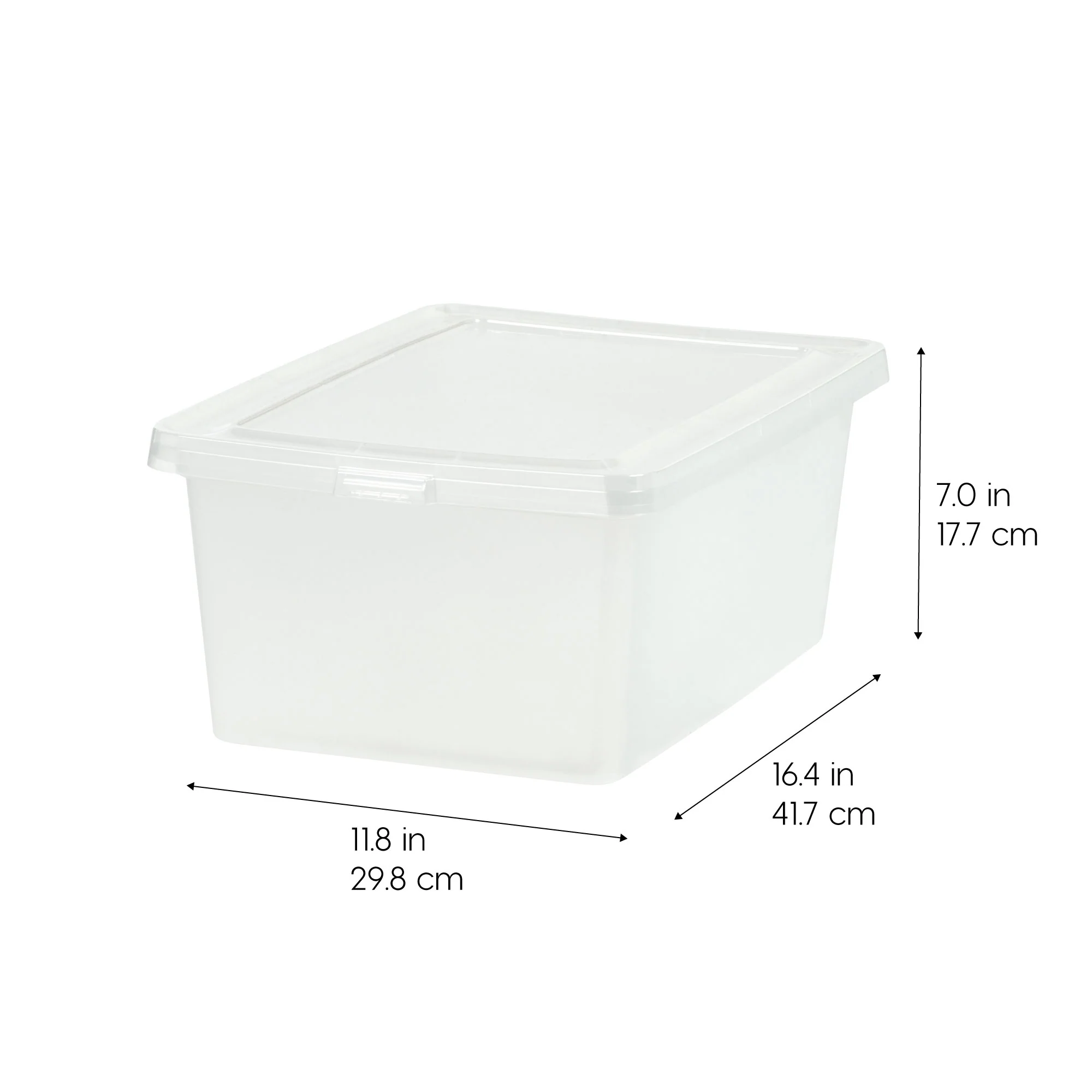 Clear Storage Box 12 Pack - 17 QT - Image 3