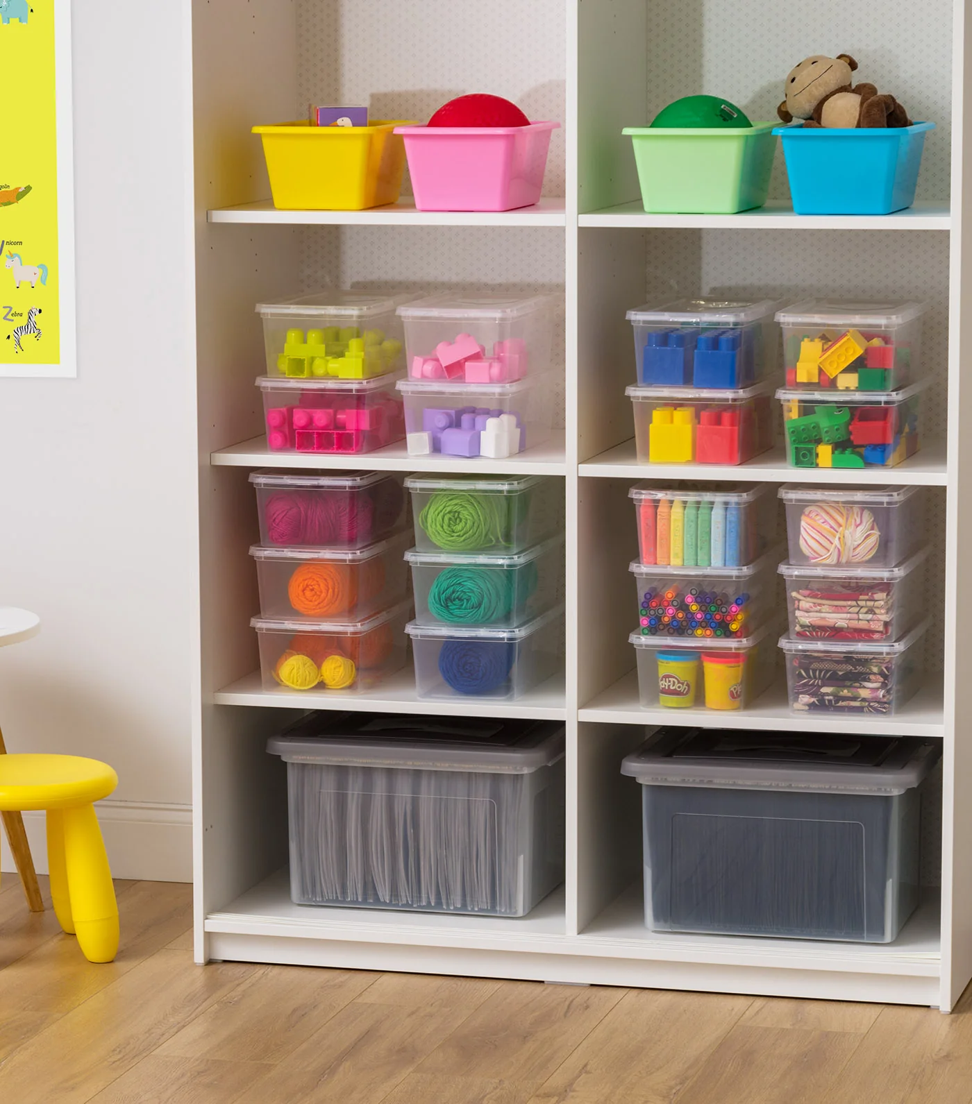 Clear Storage Box - 6 QT 6PC - Image 3