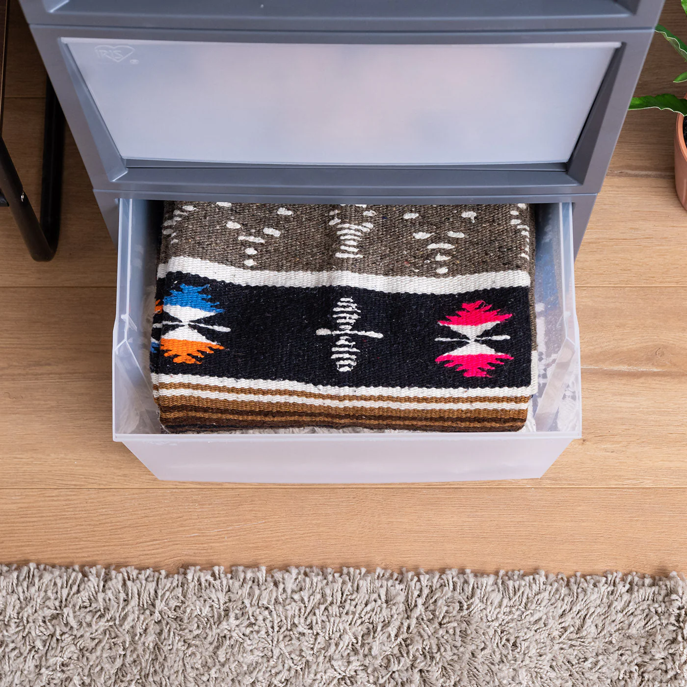Deep Box Chest Drawer, Black - Image 3
