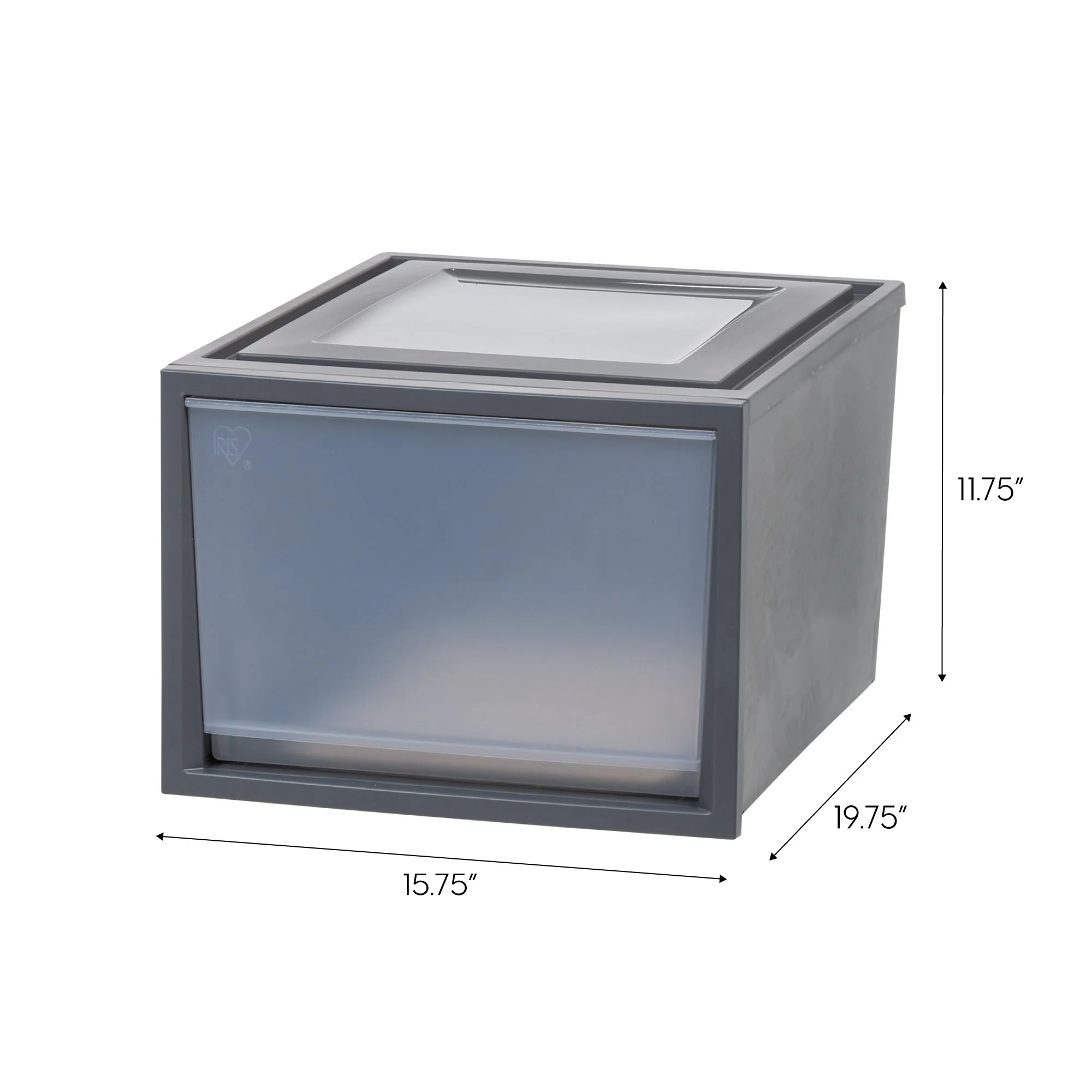 Deep Box Chest Drawer, Black - Image 6