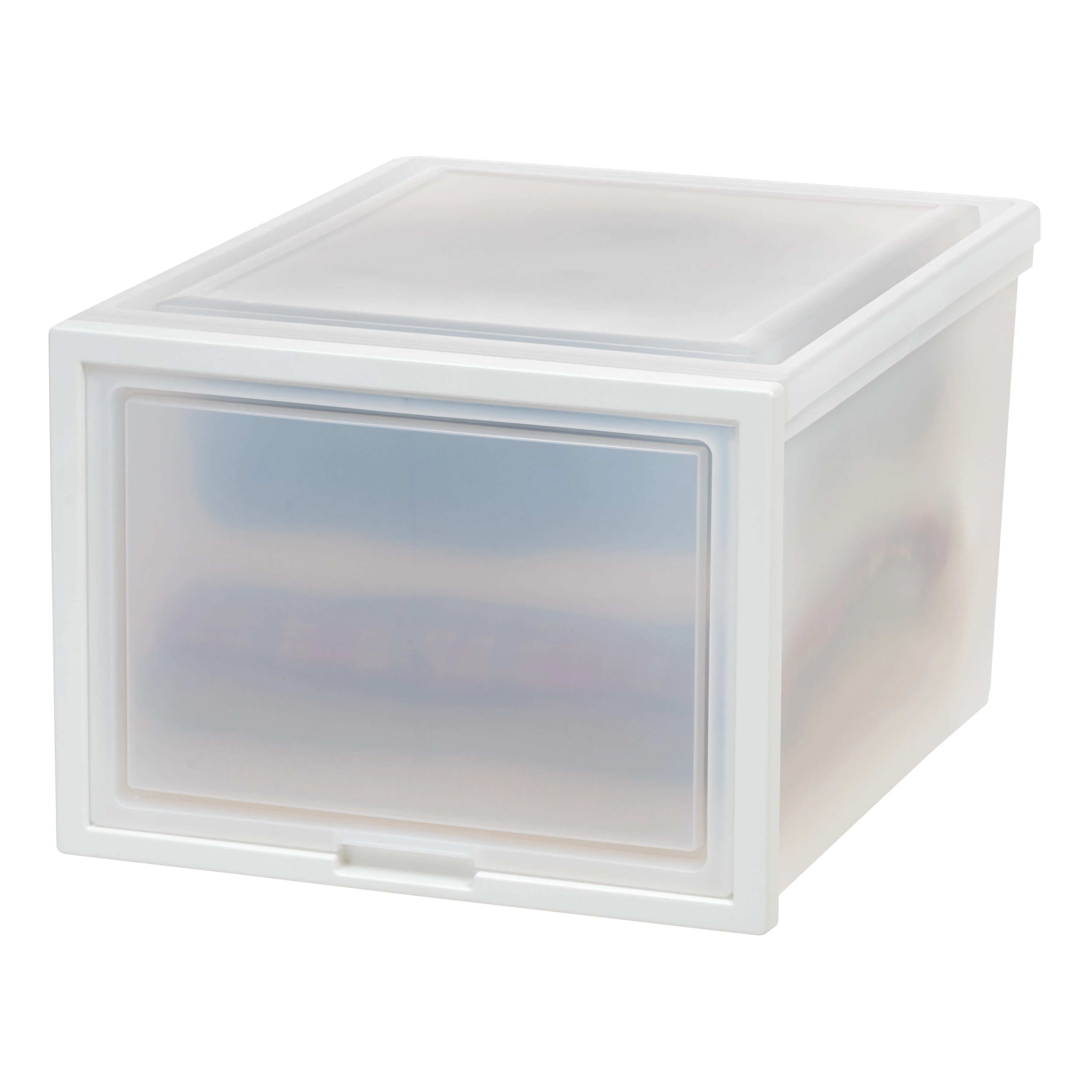 Deep Box Chest with Sliding Door, White, 3 Pack - Image 9