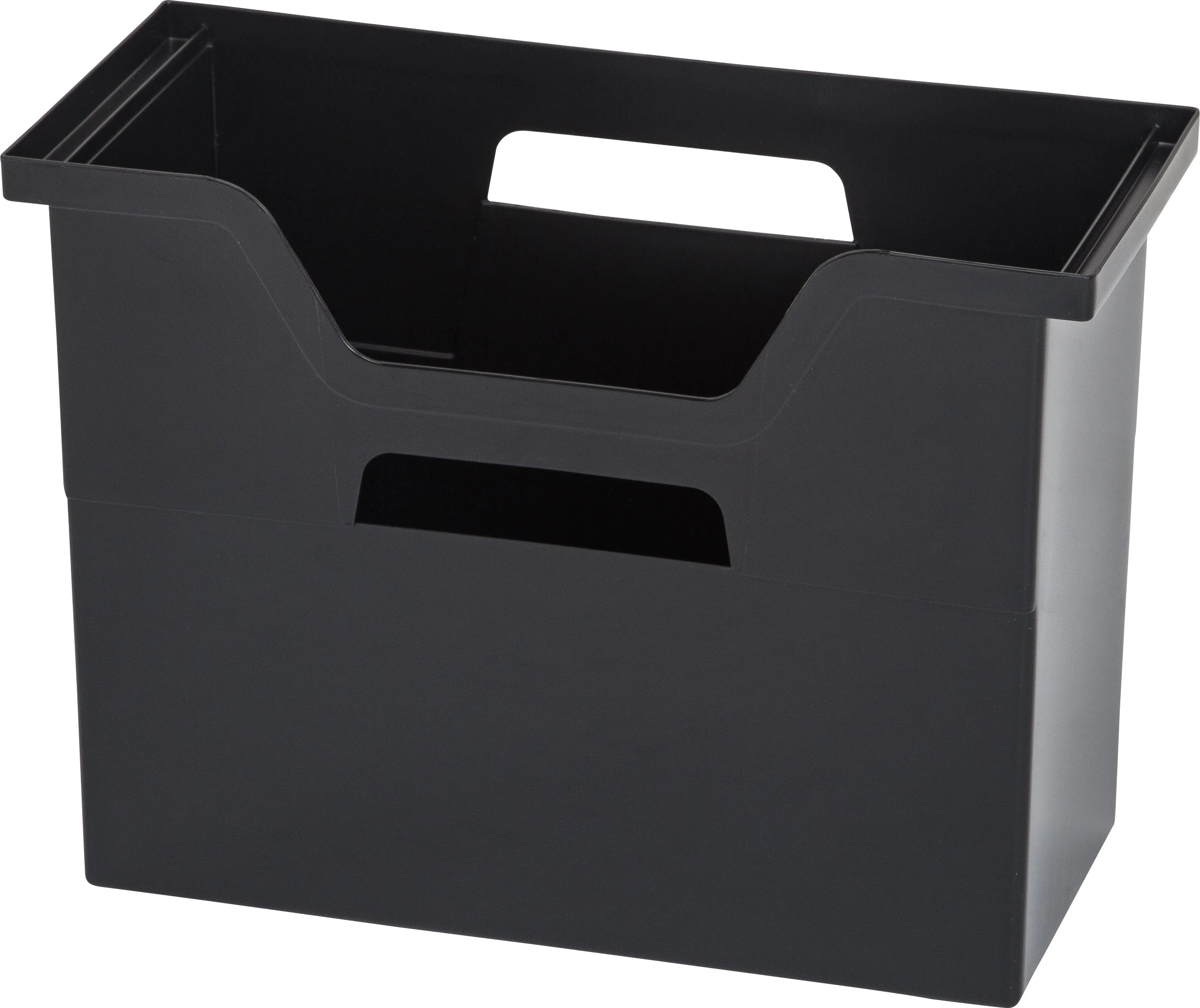 Desktop File Box, 5 Pack, Medium, Black