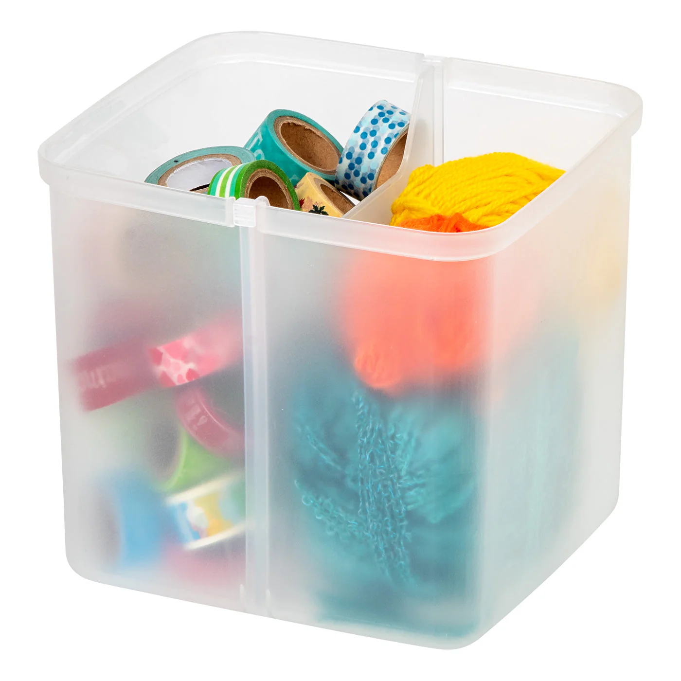 Divided Craft Bin, Clear - Image 7