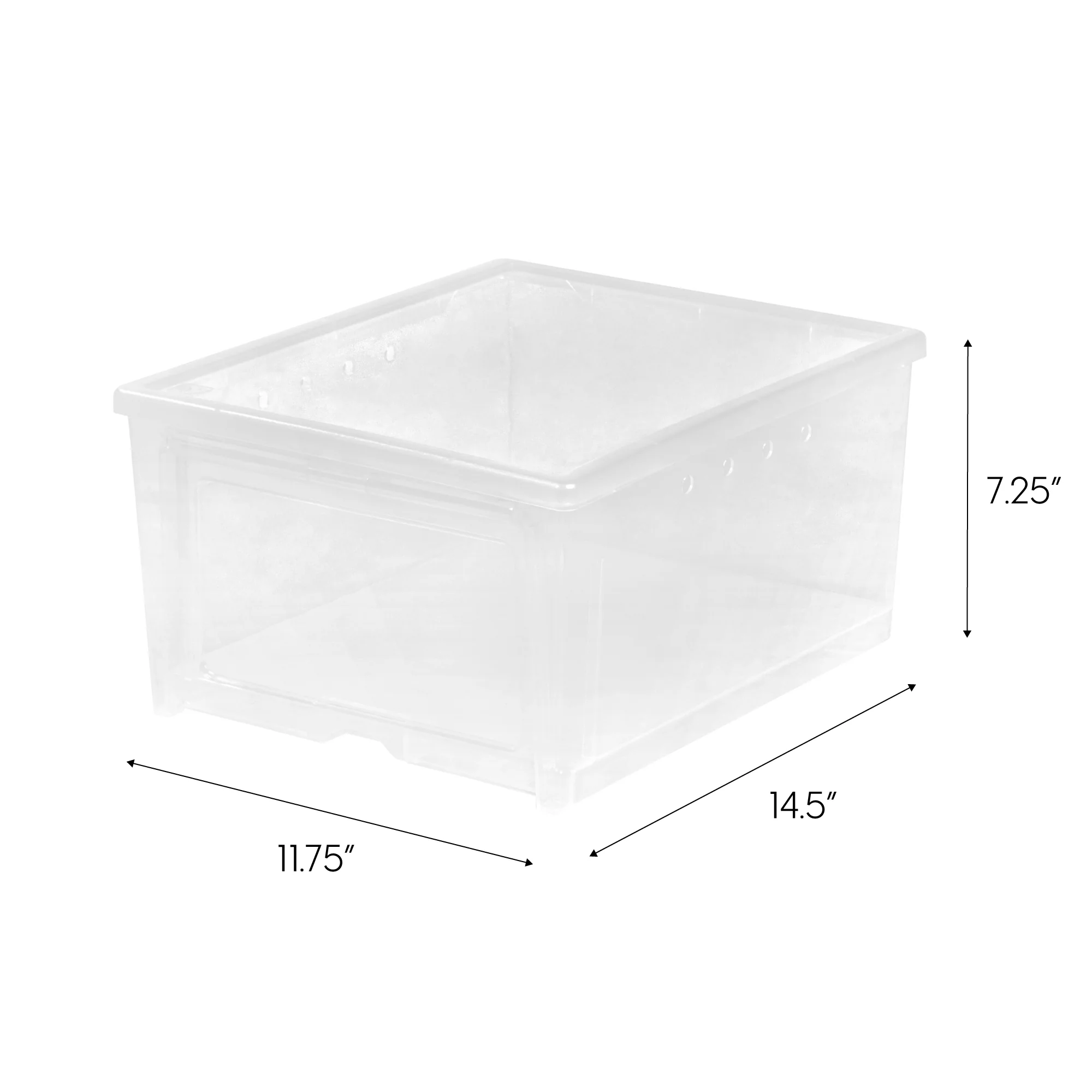 Easy Access Drop Front Shoe Box - 2 Pack, Wide - Image 2