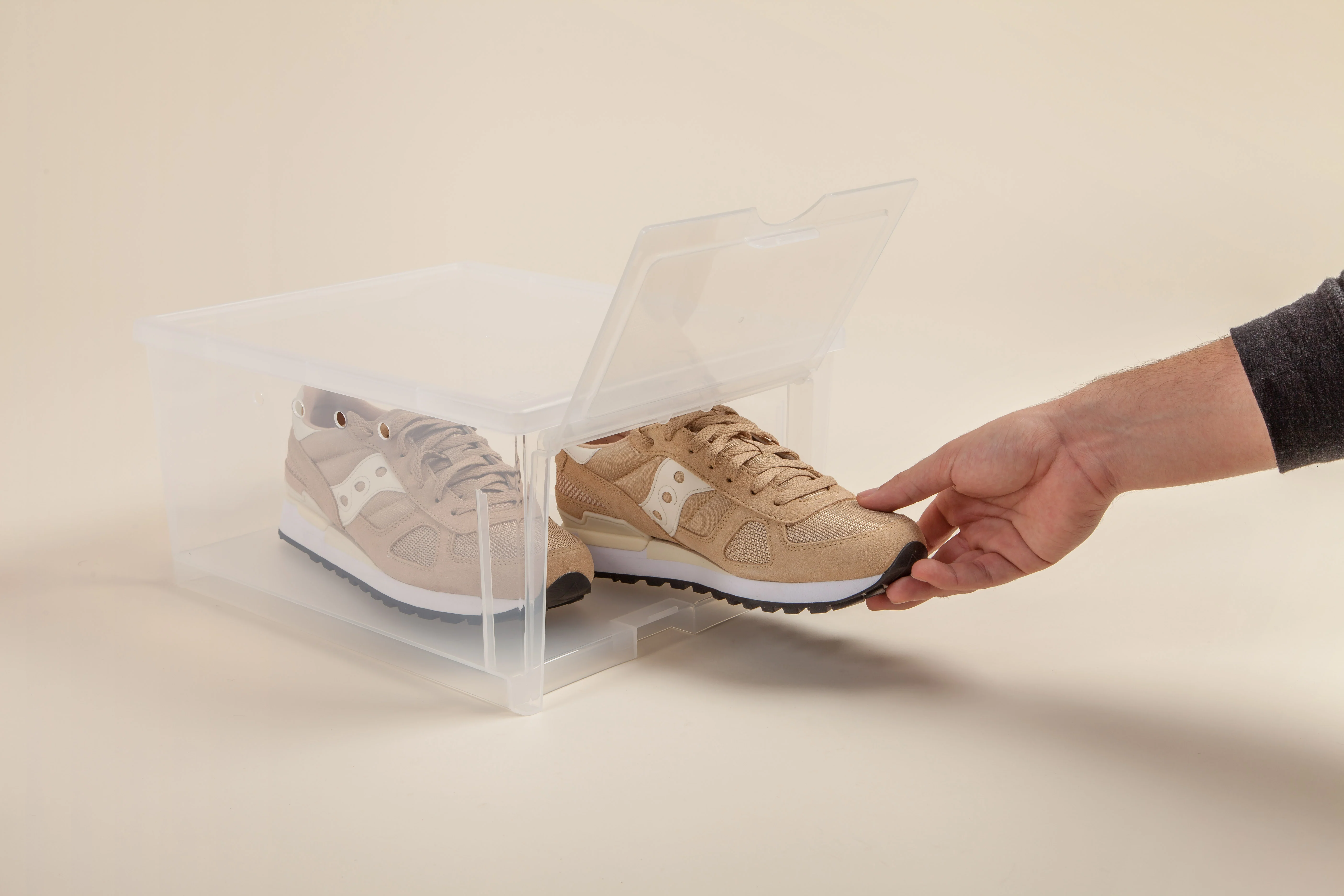 Easy Access Drop Front Shoe Box - 2 Pack, Wide - Image 3