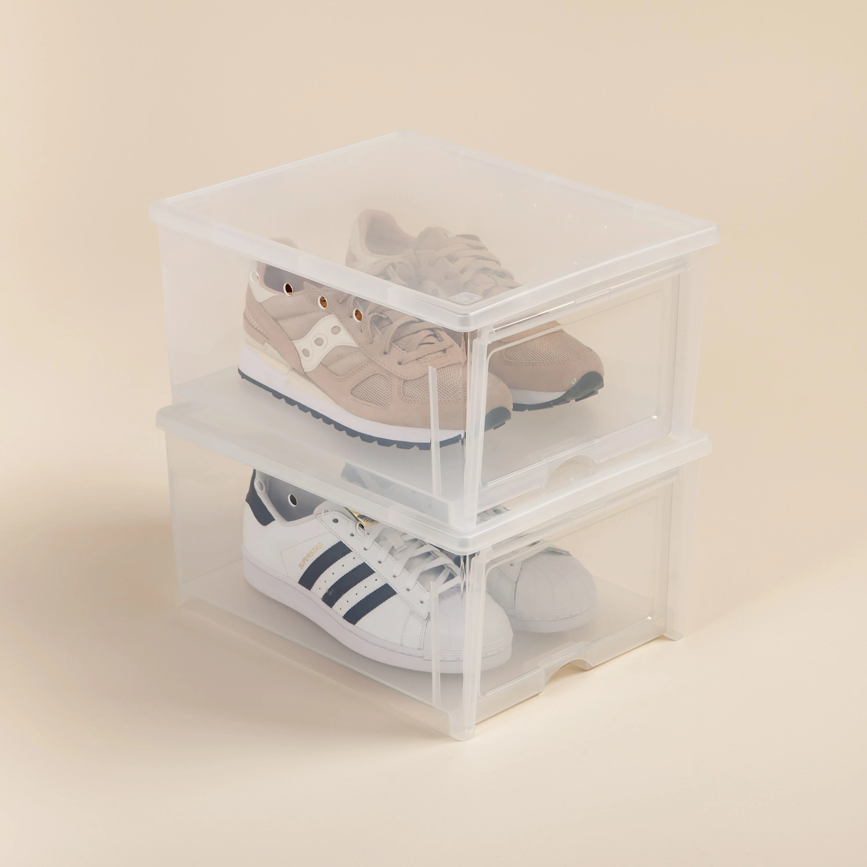 Easy Access Drop Front Shoe Box - 2 Pack, Wide - Image 4