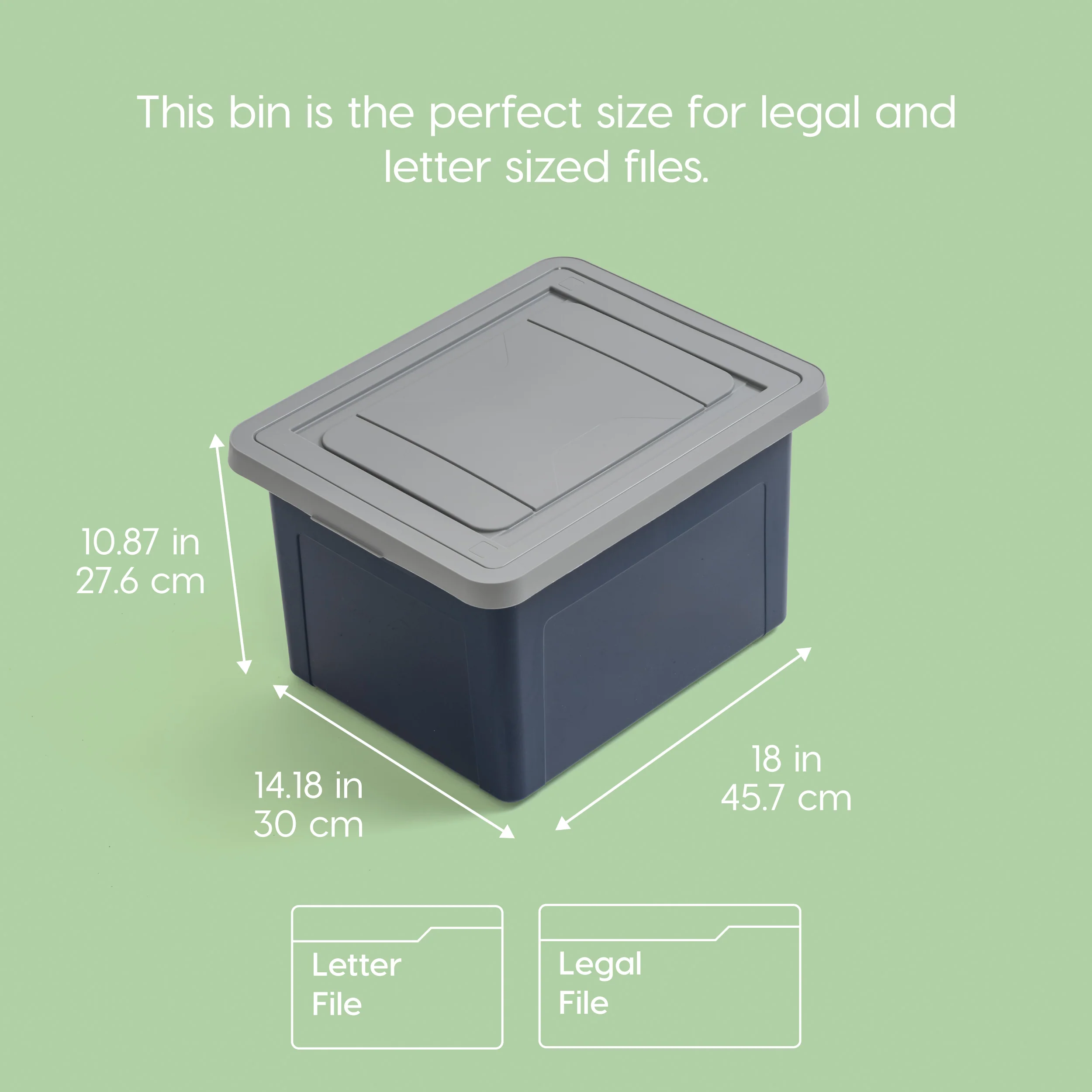 Eco-Friendly 35Qt File Totes for Storage 4 Pack - Image 3